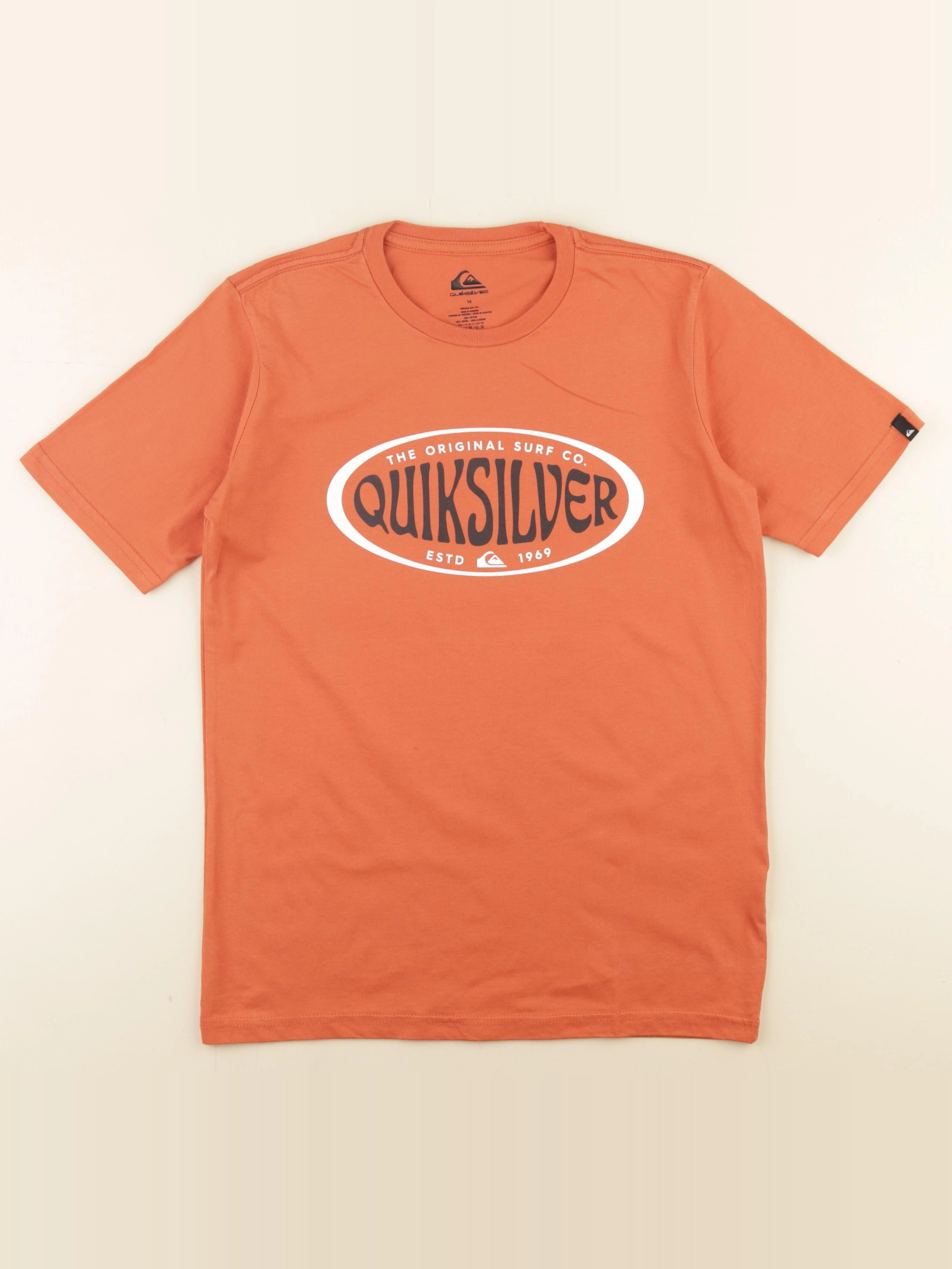 Quiksilver - tee-shirt orange - 14 ans