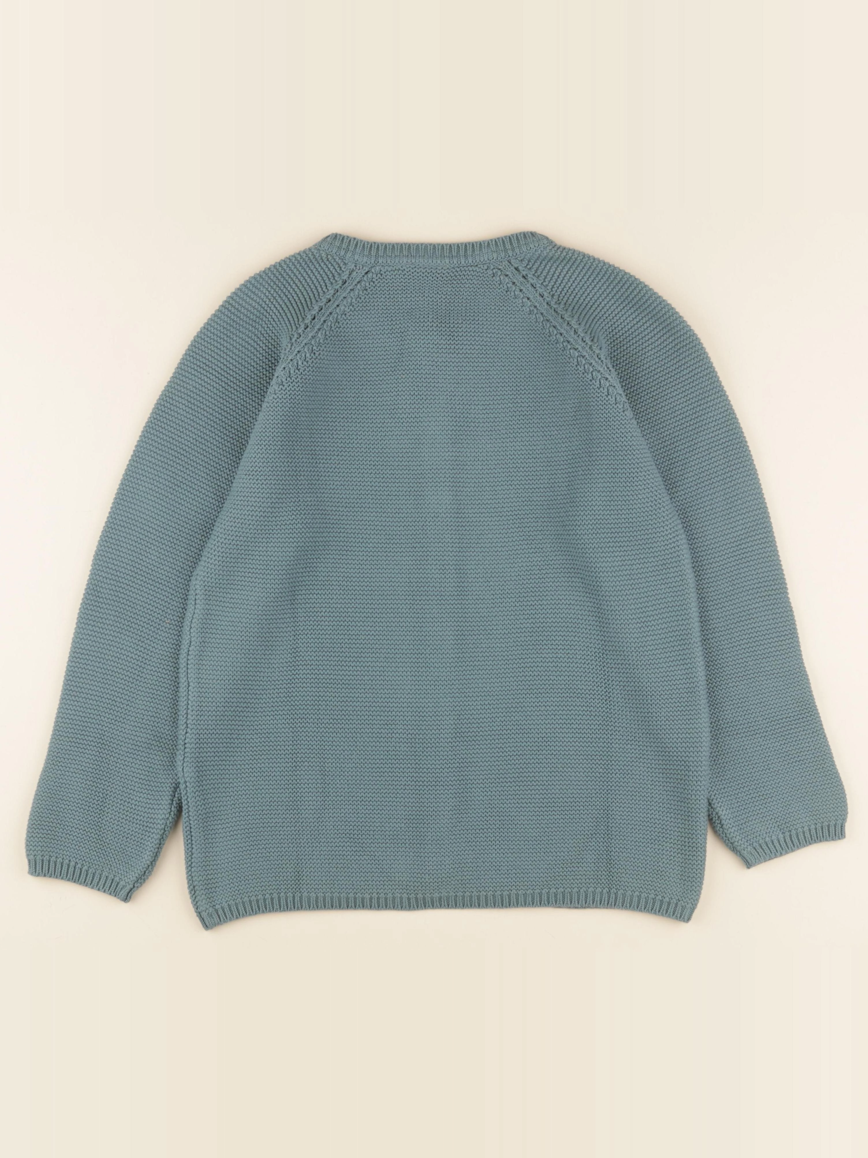 Lililotte - gilet Victoria bleu tempête - 12 ans