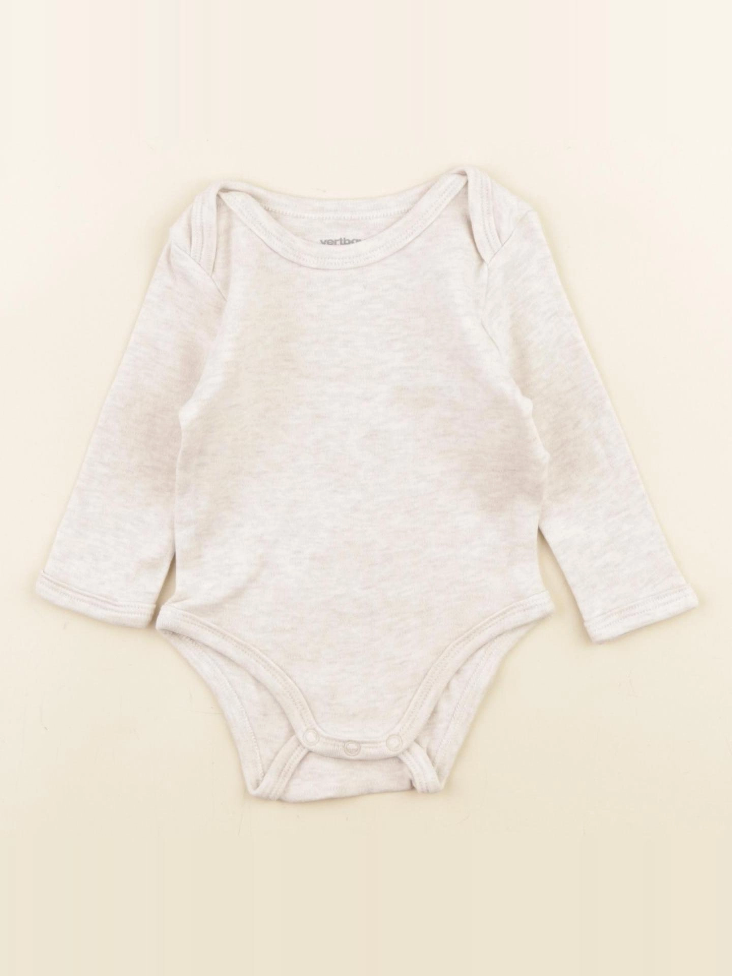 Vertbaudet - body beige - 3 mois