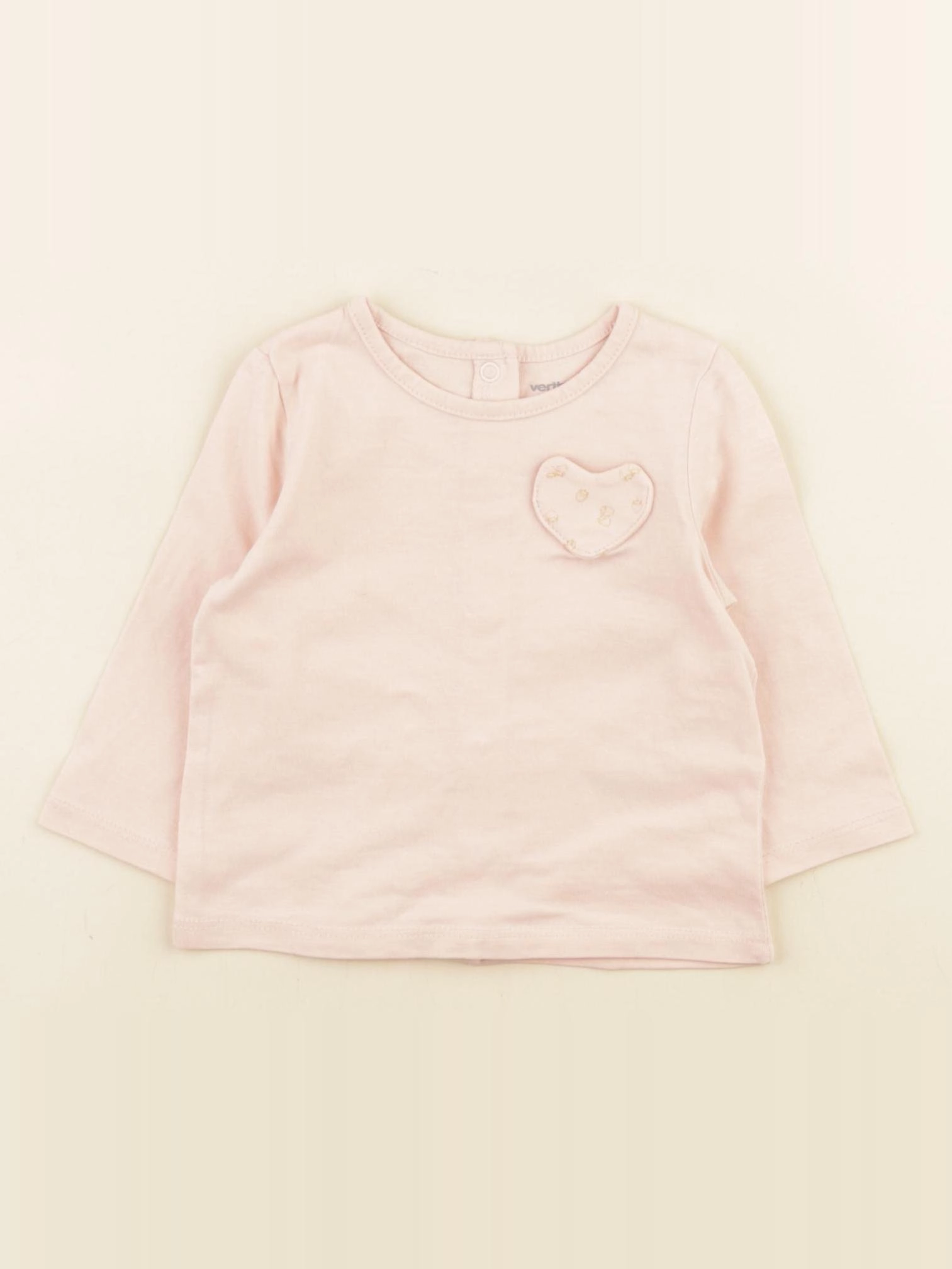 Vertbaudet - tee-shirt rose - 3 mois