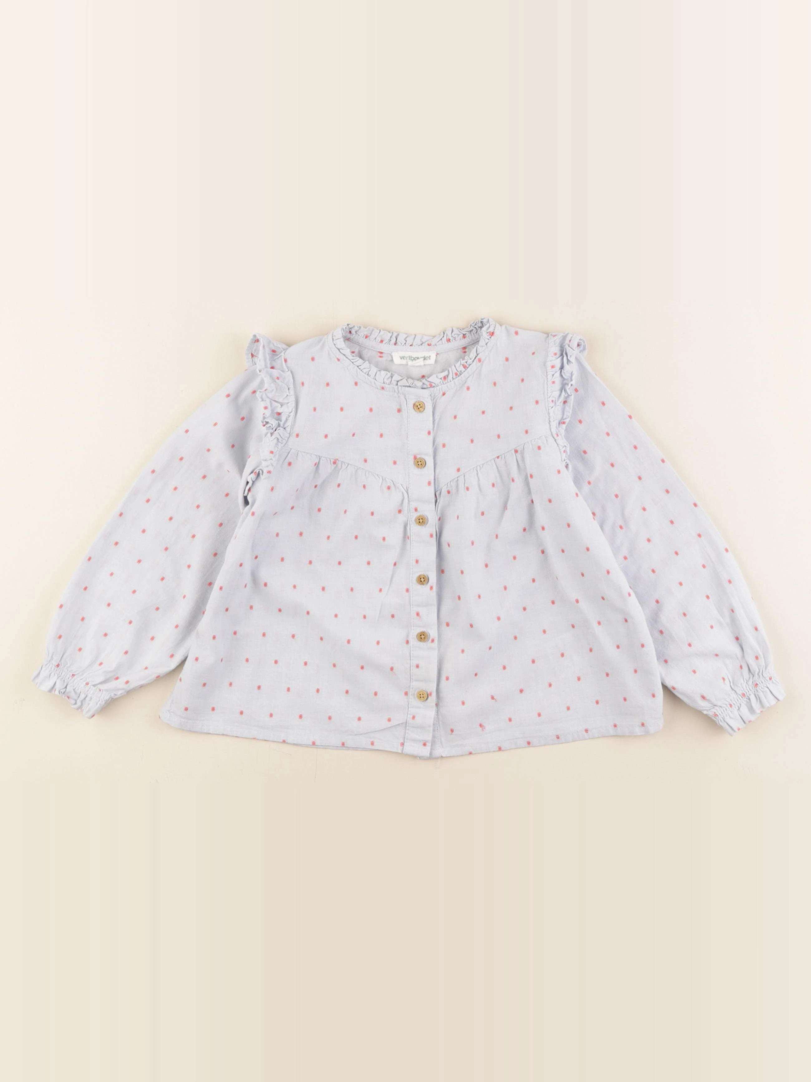 Vertbaudet - blouse bleu - 3 ans