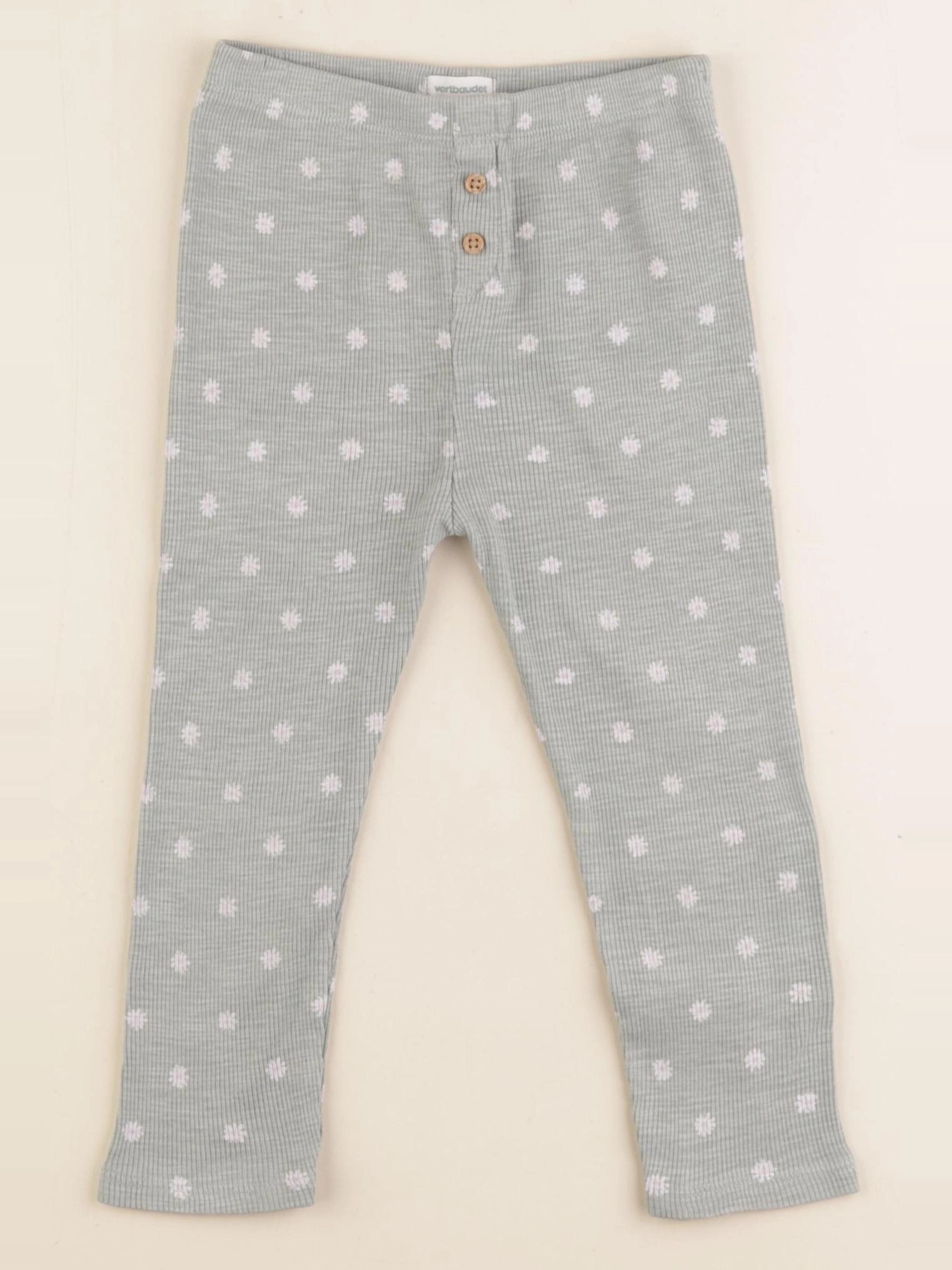 Vertbaudet - legging vert - 36 mois