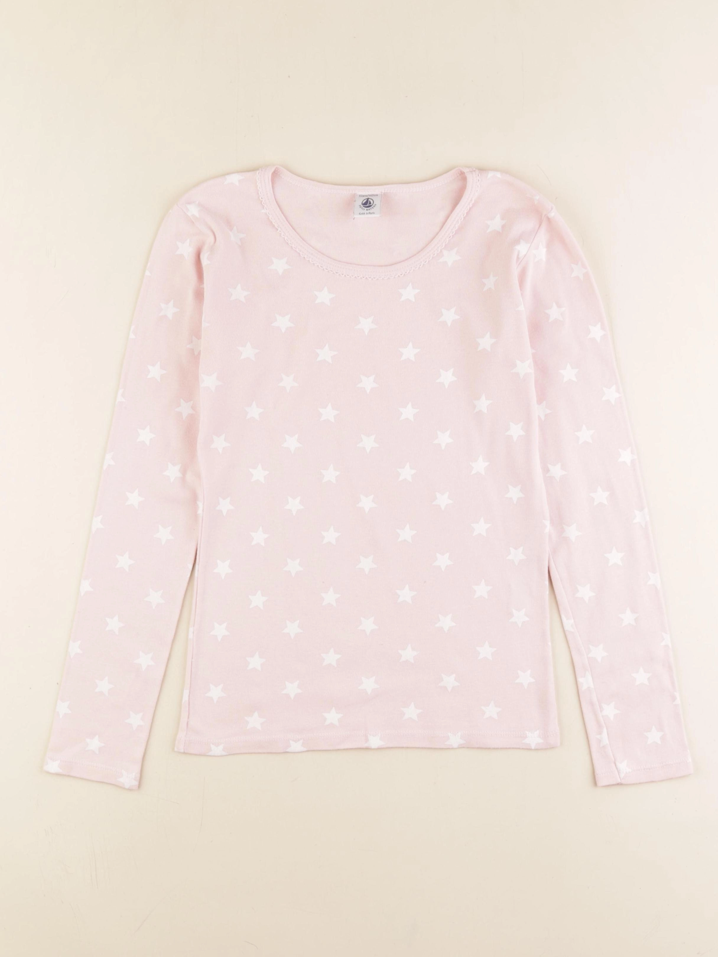 Petit Bateau - maillot de corps rose - 12 ans