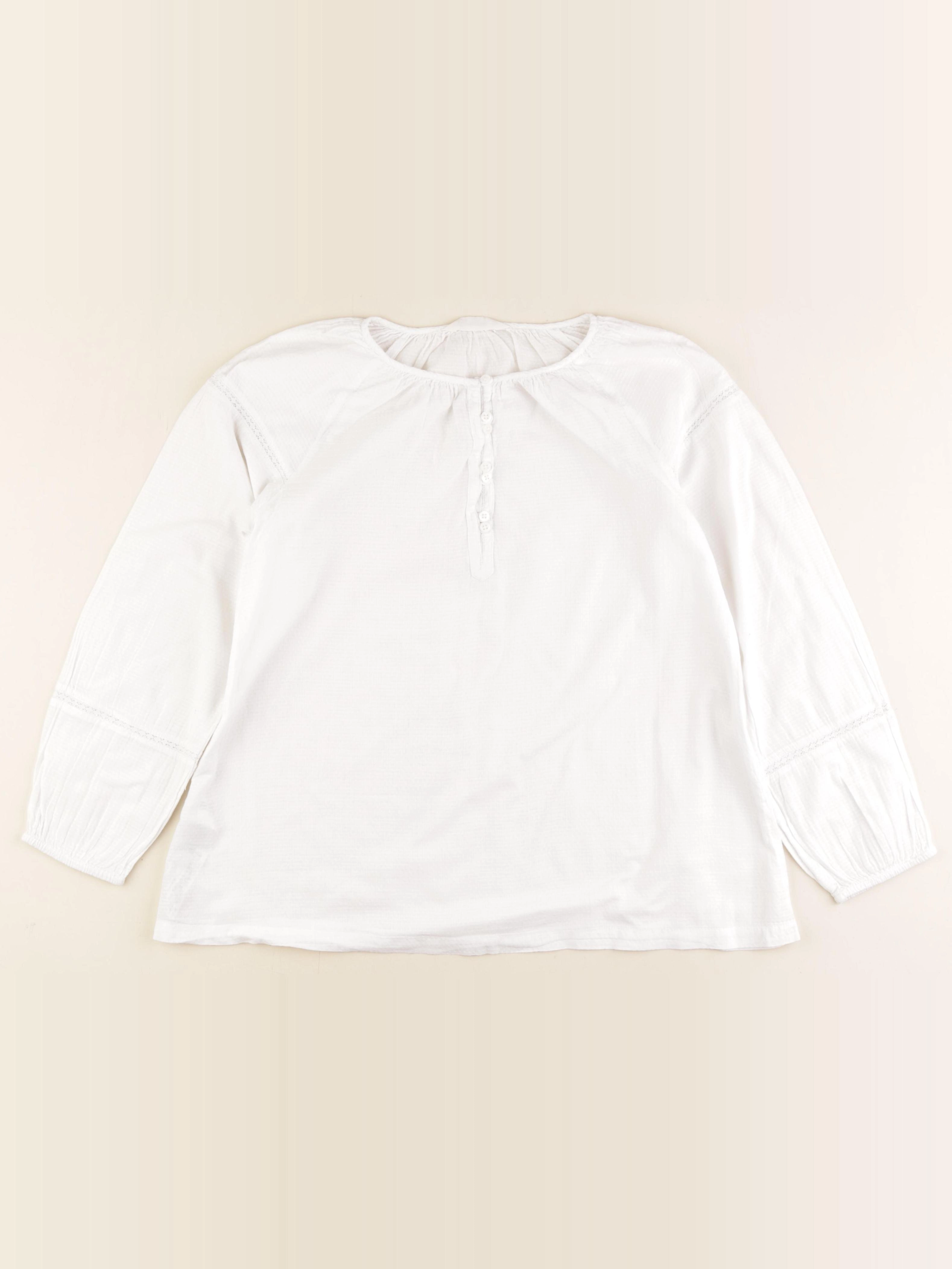 Mango - blouse blanc - 11/12 ans