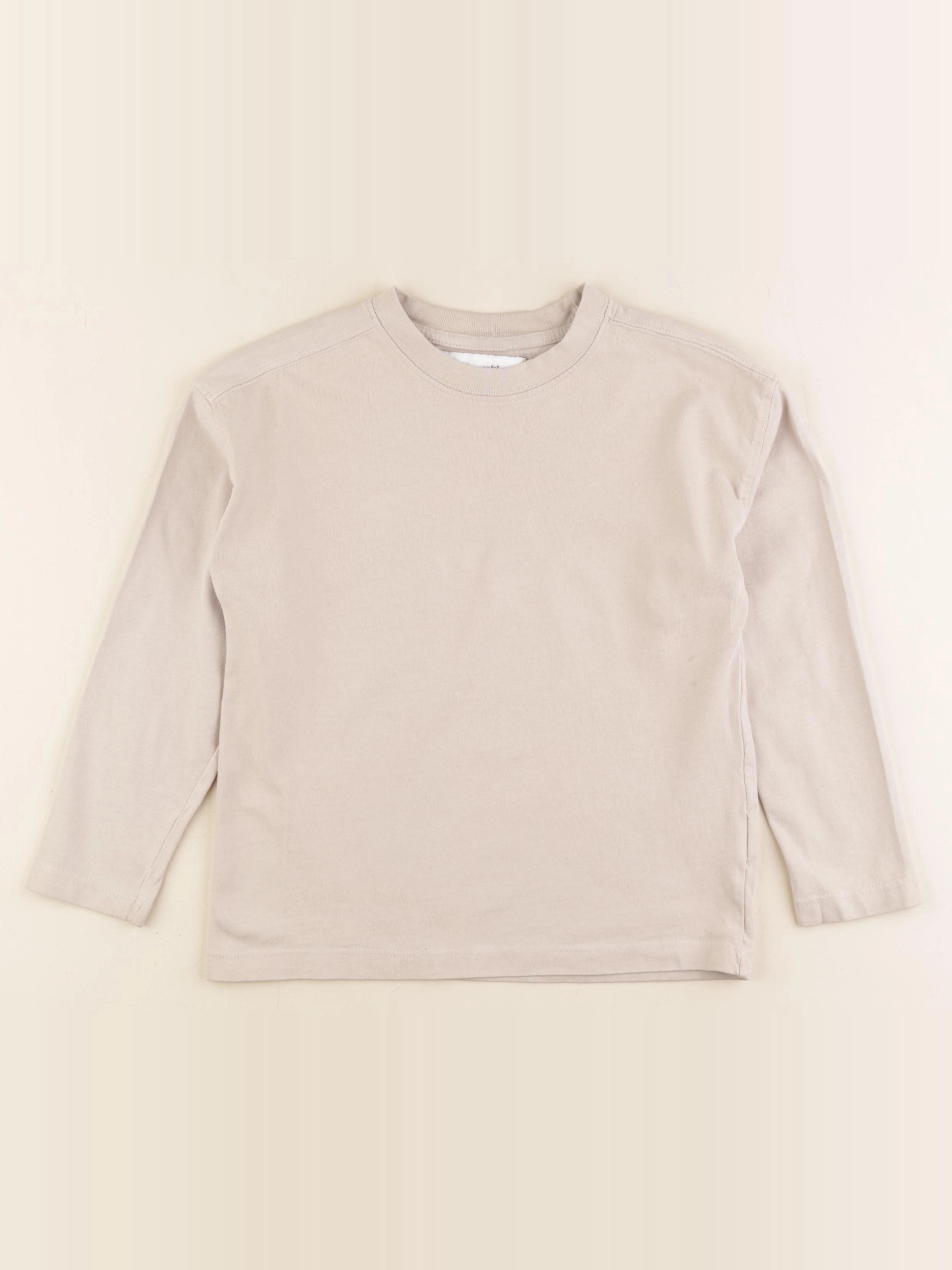 Zara - tee-shirt beige - 6/7 ans