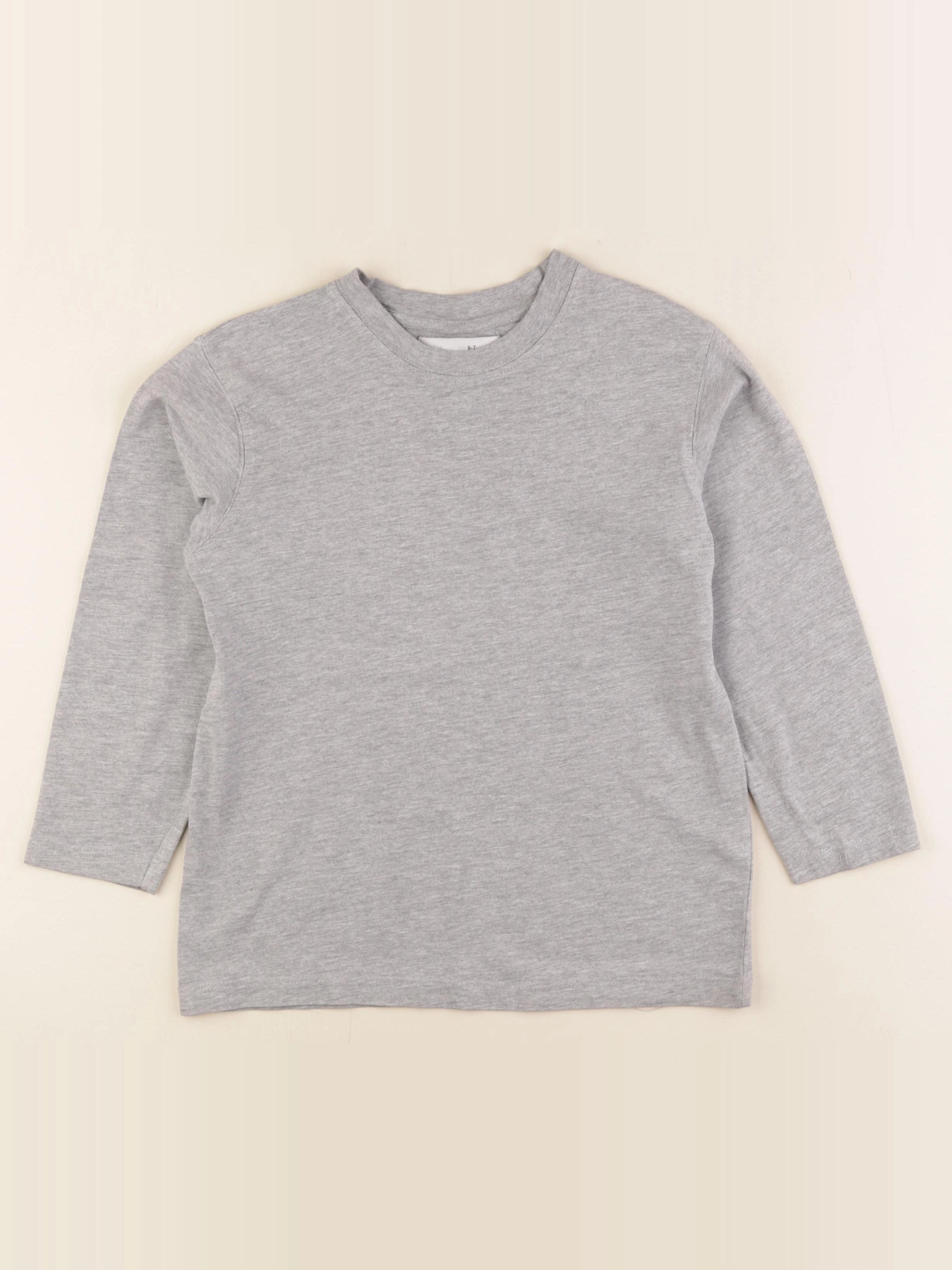 Zara - tee-shirt gris - 6/7 ans