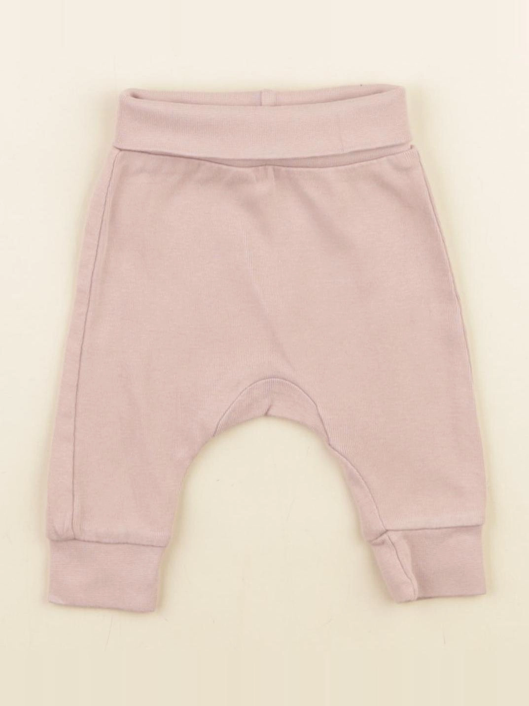 H&M - sarouel rose - 0/1 mois