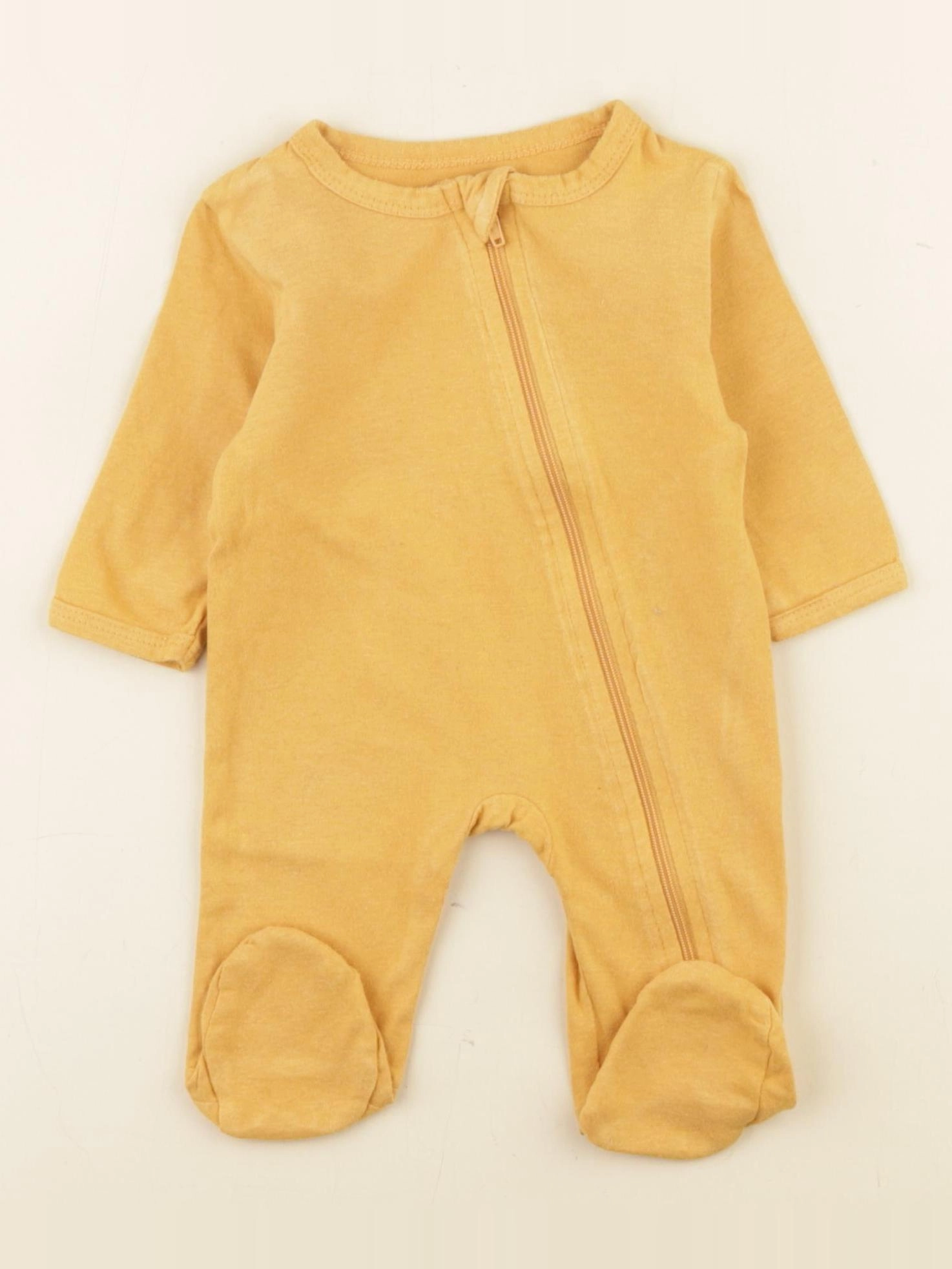 Vertbaudet - pyjama coton jaune - 1 mois