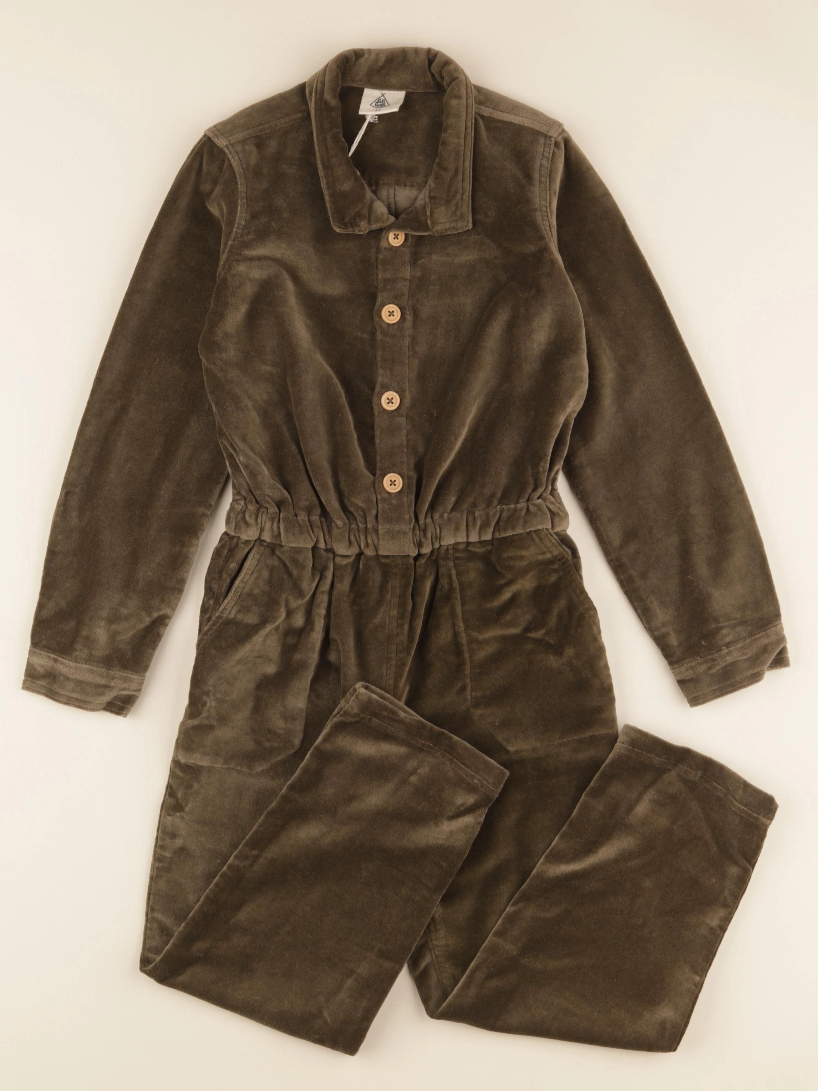 Lililotte - combinaison Sophie velours fougère - 8 ans