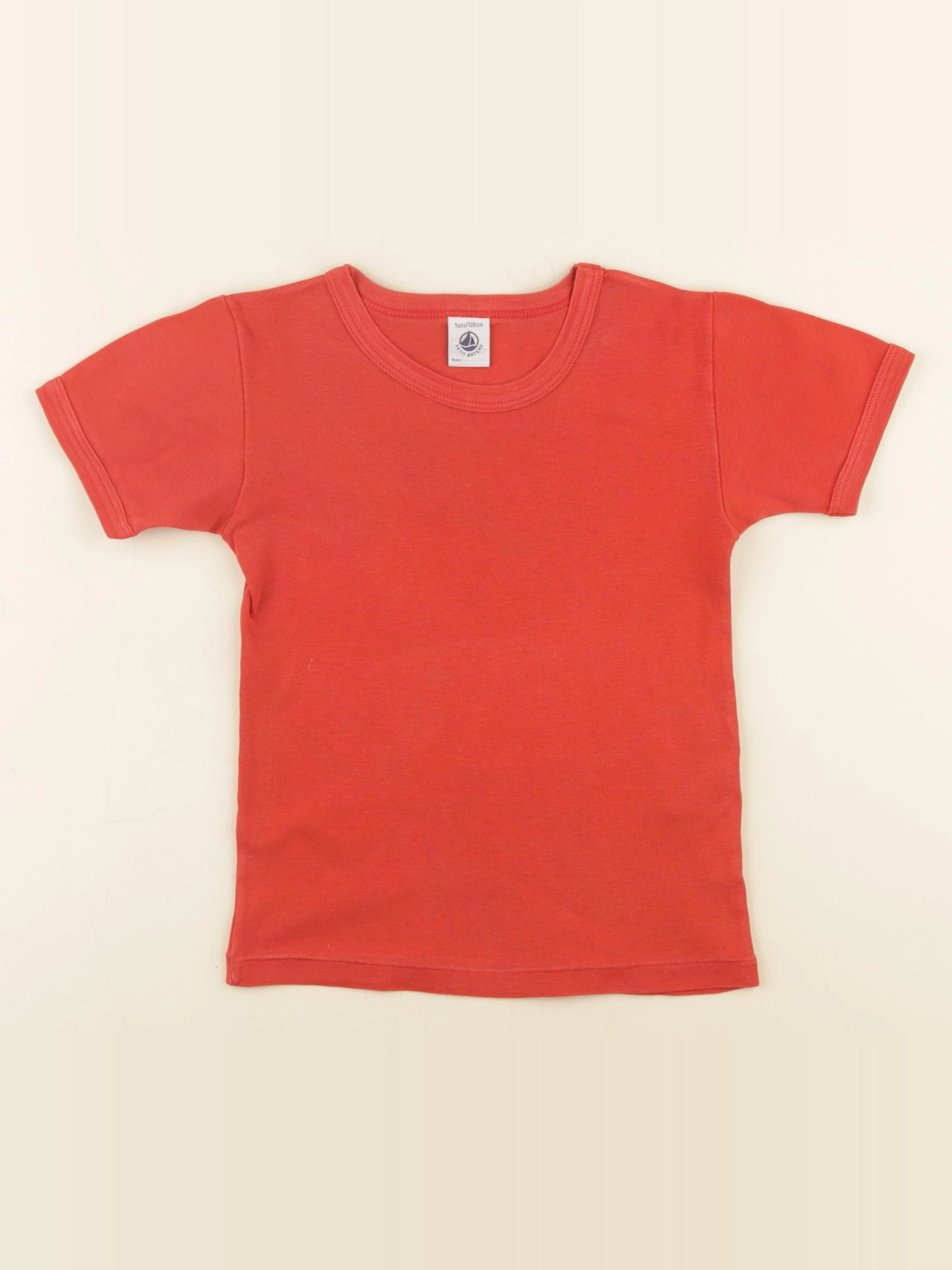 Petit Bateau - maillot de corps rouge - 5 ans