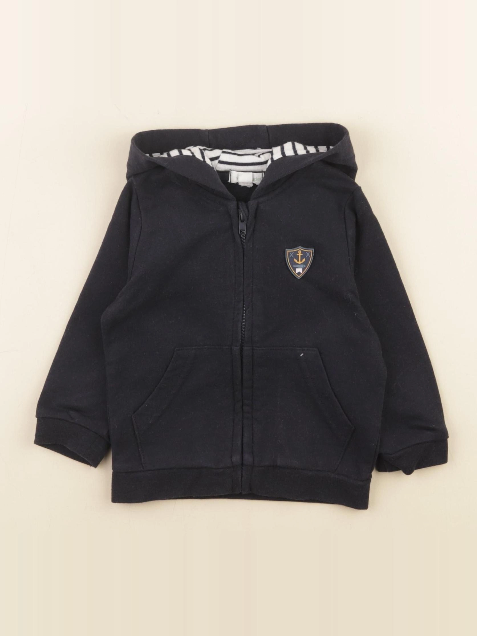 Vertbaudet - sweat bleu - 9 mois