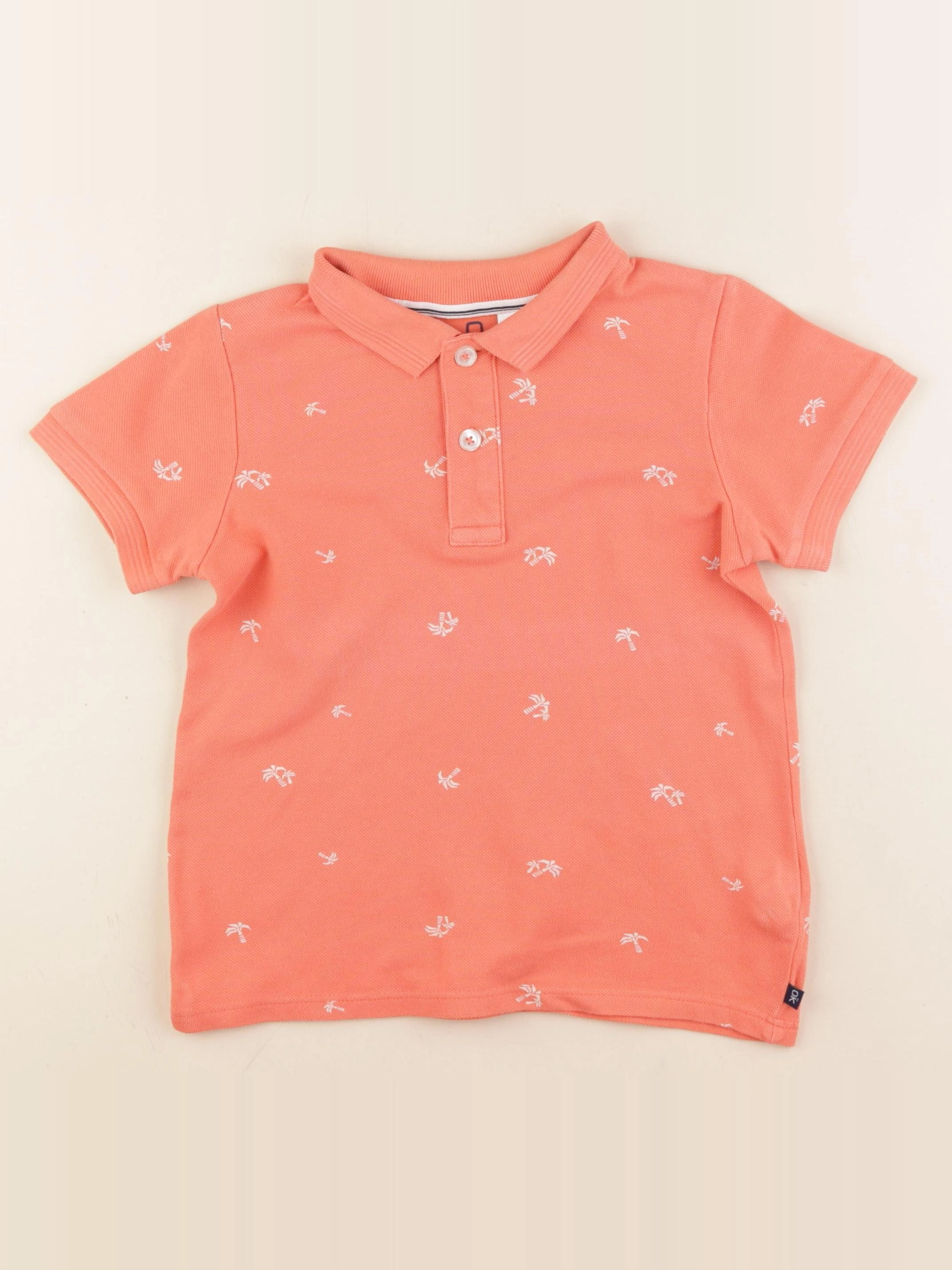 Okaidi - polo orange - 8 ans