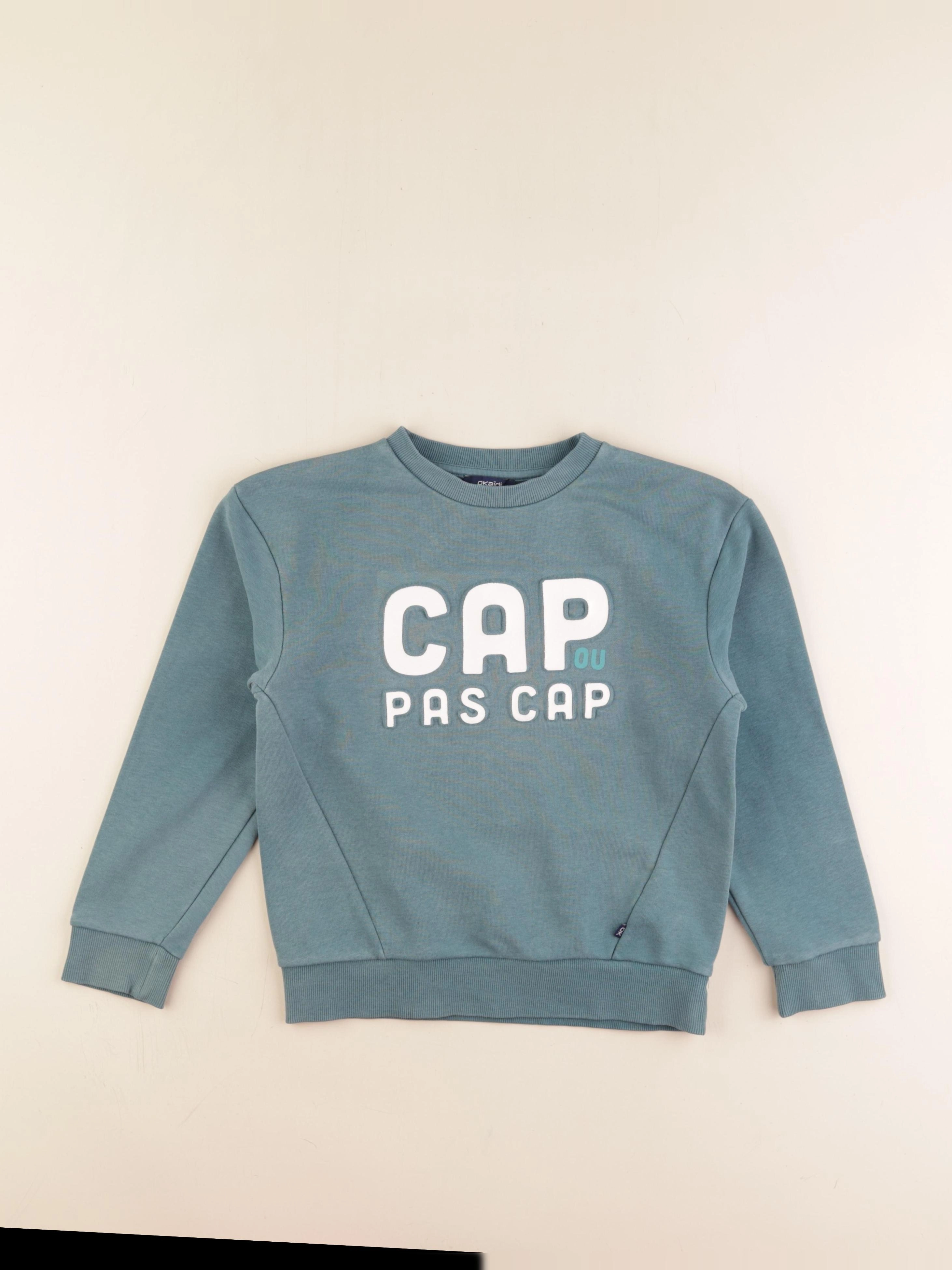 Okaidi - sweat vert - 8 ans
