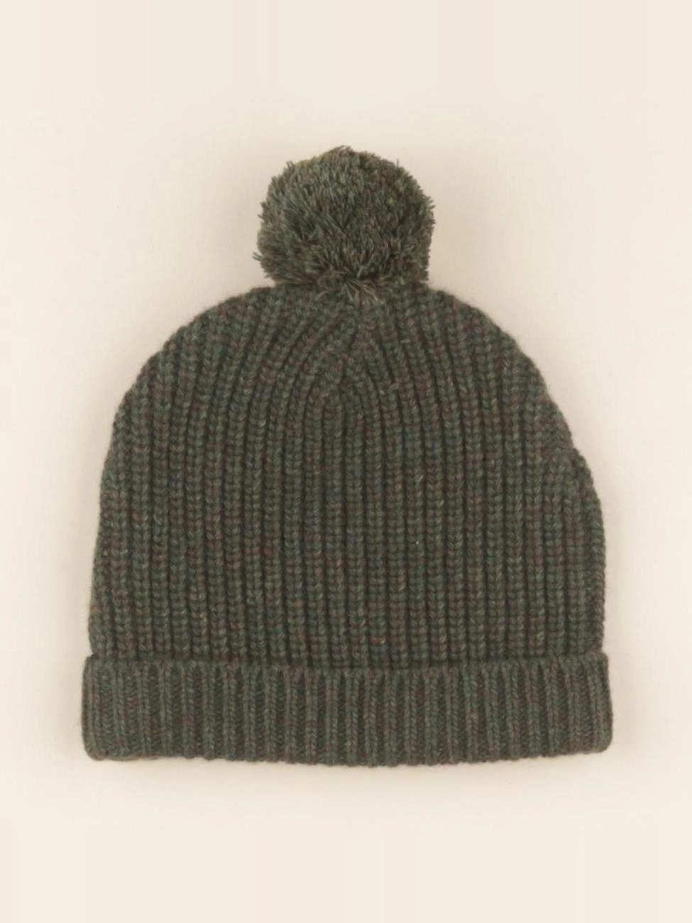 Lililotte - bonnet Basile tricot kaki - 2 ans