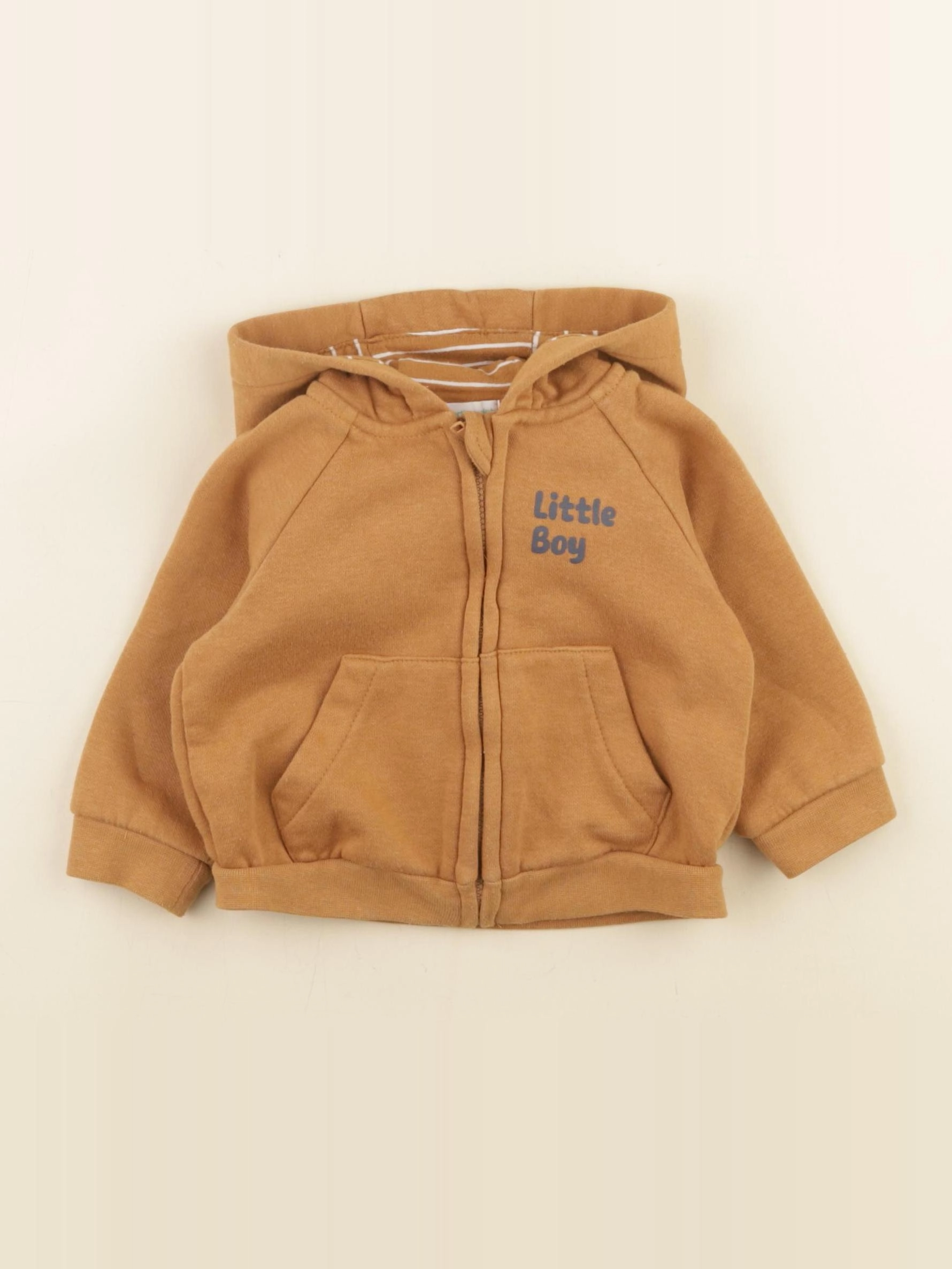 Vertbaudet - sweat marron - 9 mois