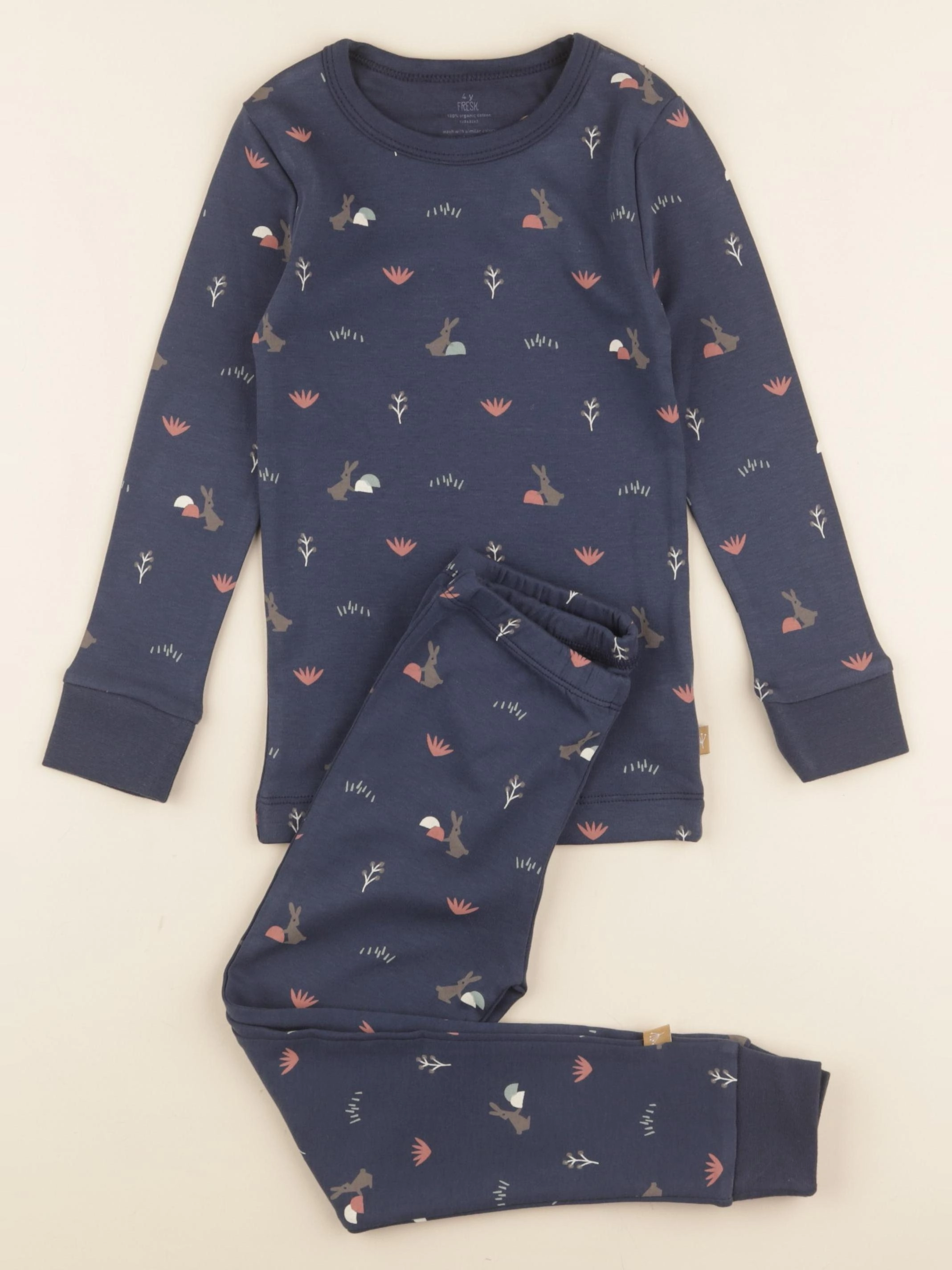 Fresk - pyjama 2 pièces Lapins bleu - 1 an