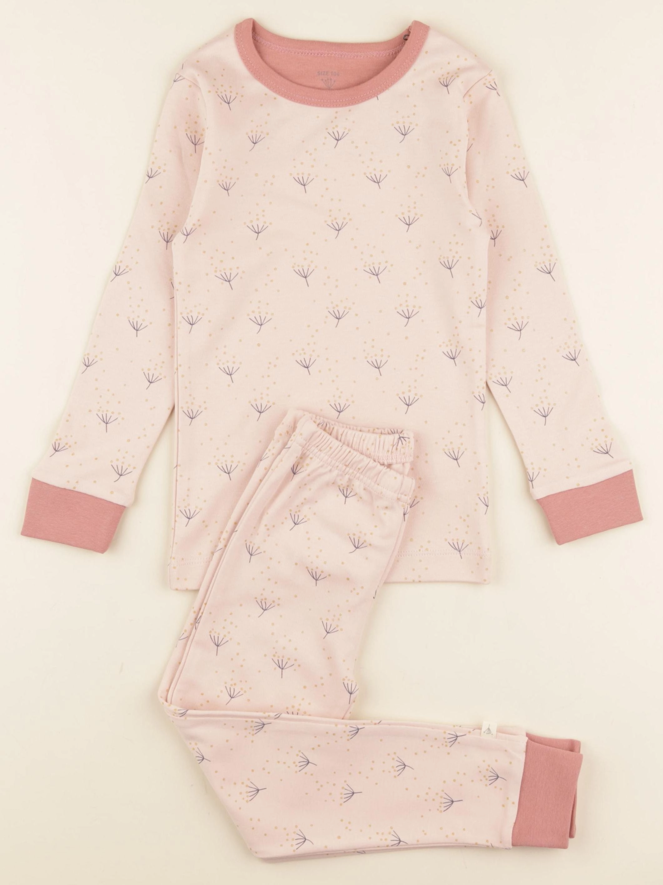 Fresk - pyjama 2 pièces Fleurs rose- 4 ans