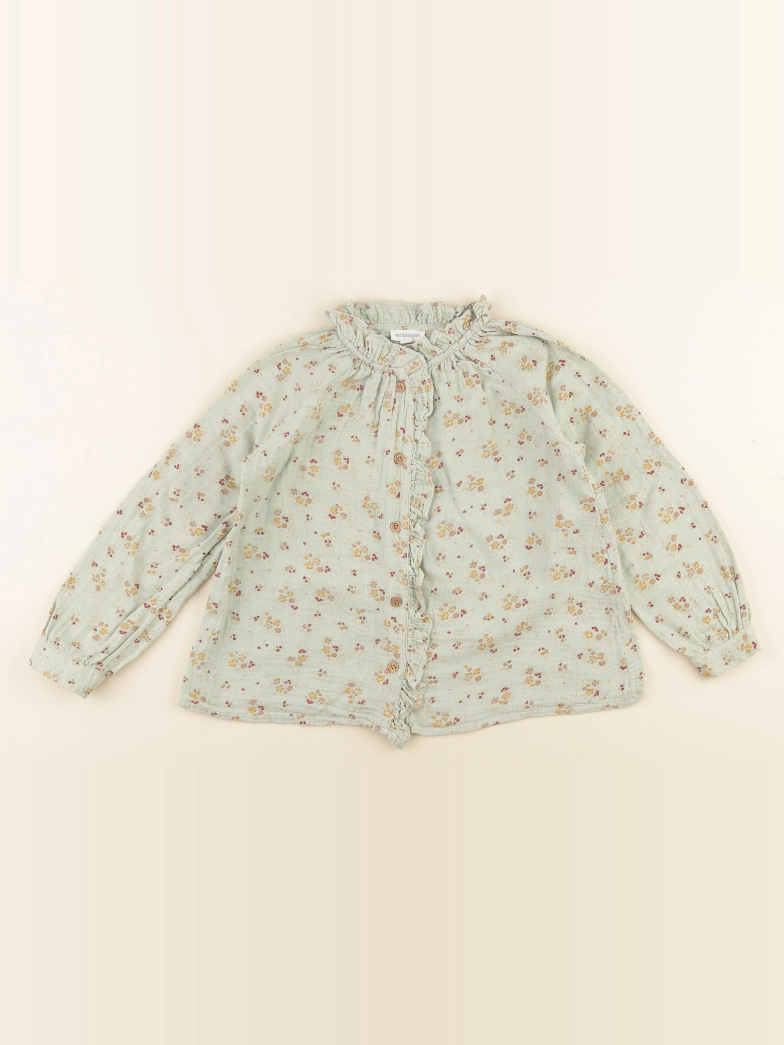 Vertbaudet - blouse vert - 6 ans