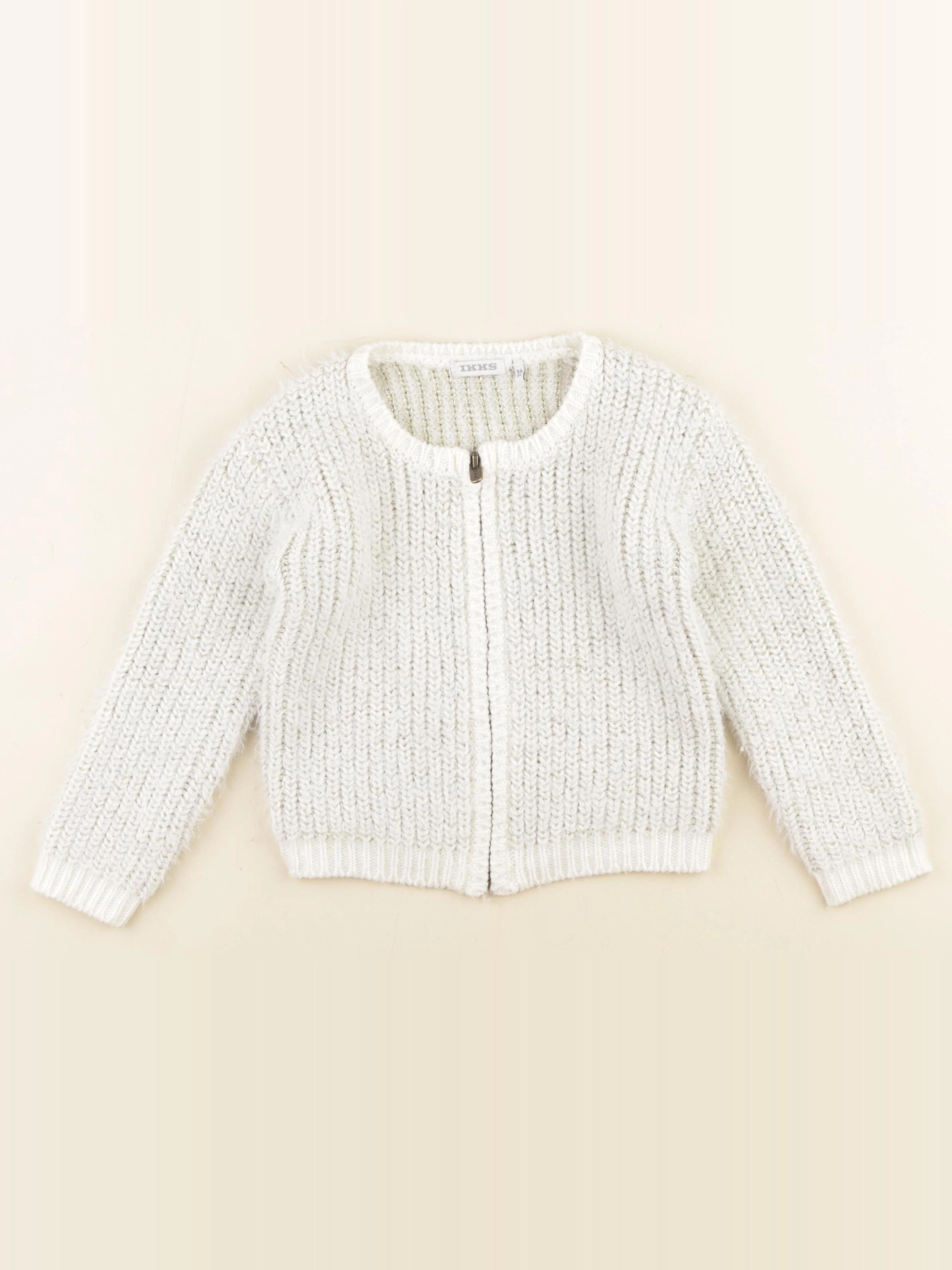 IKKS - gilet blanc, or - 3 ans