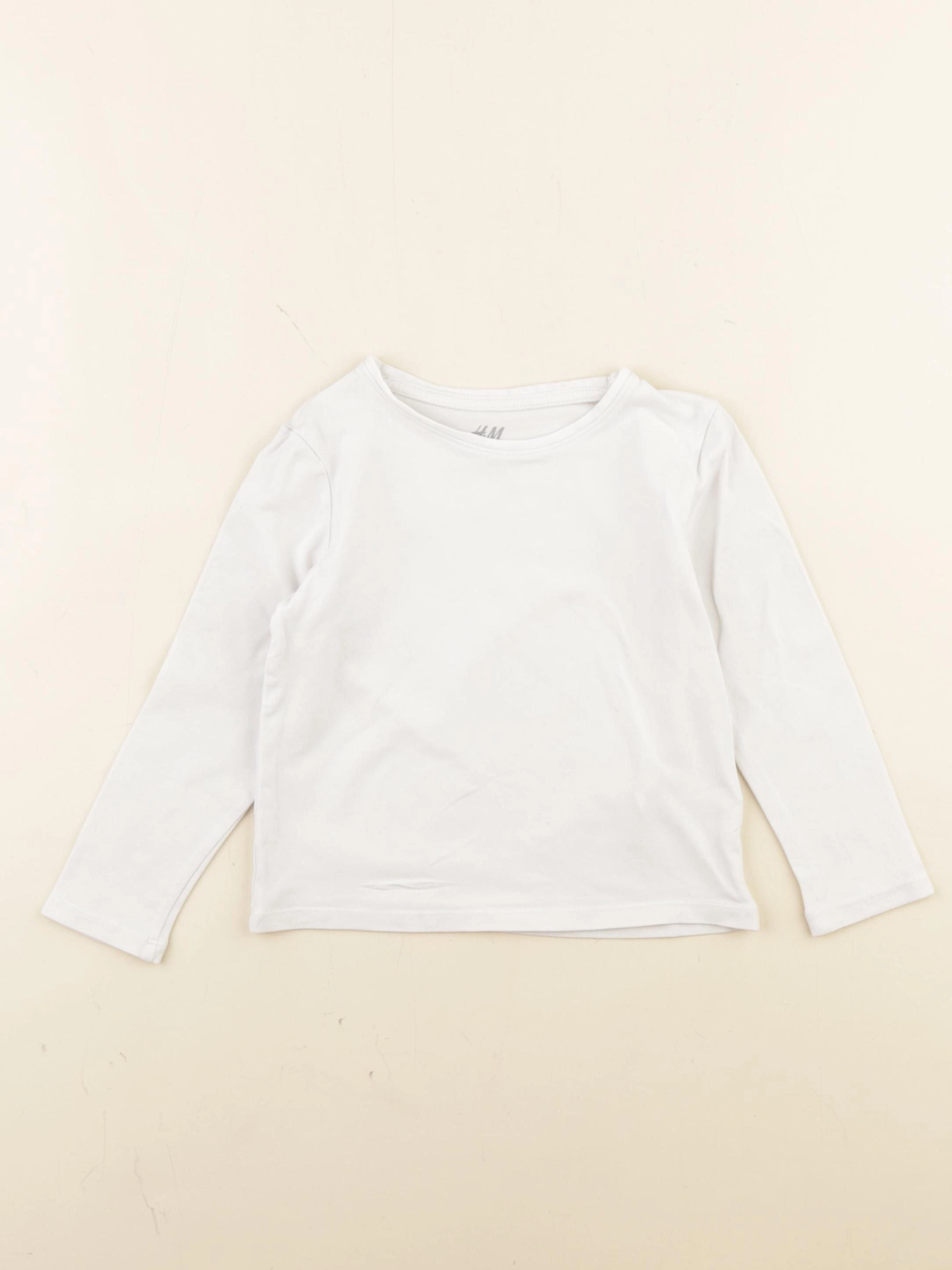 H&M - tee-shirt blanc - 2/4 ans