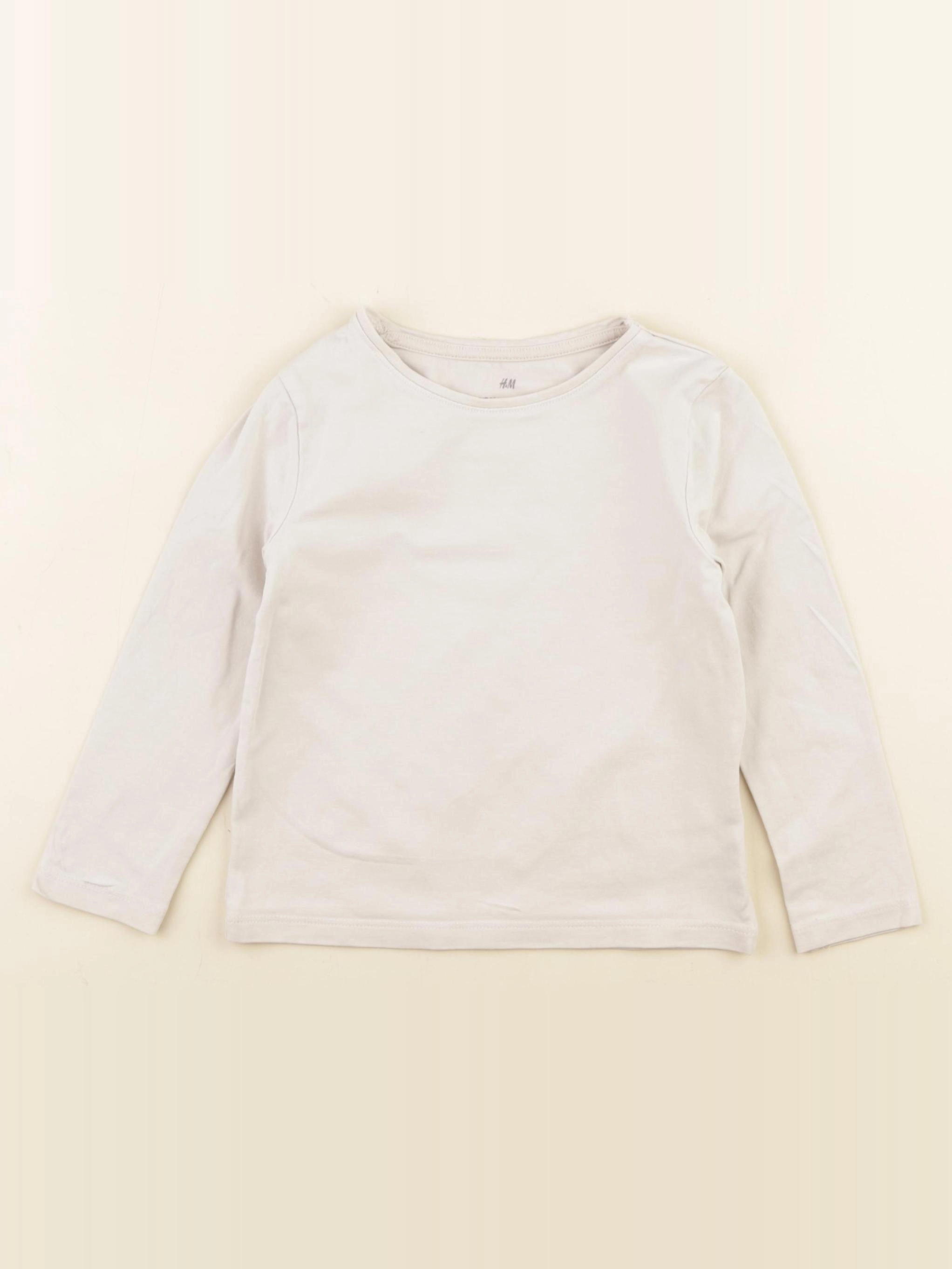 H&M - tee-shirt beige - 2/4 ans