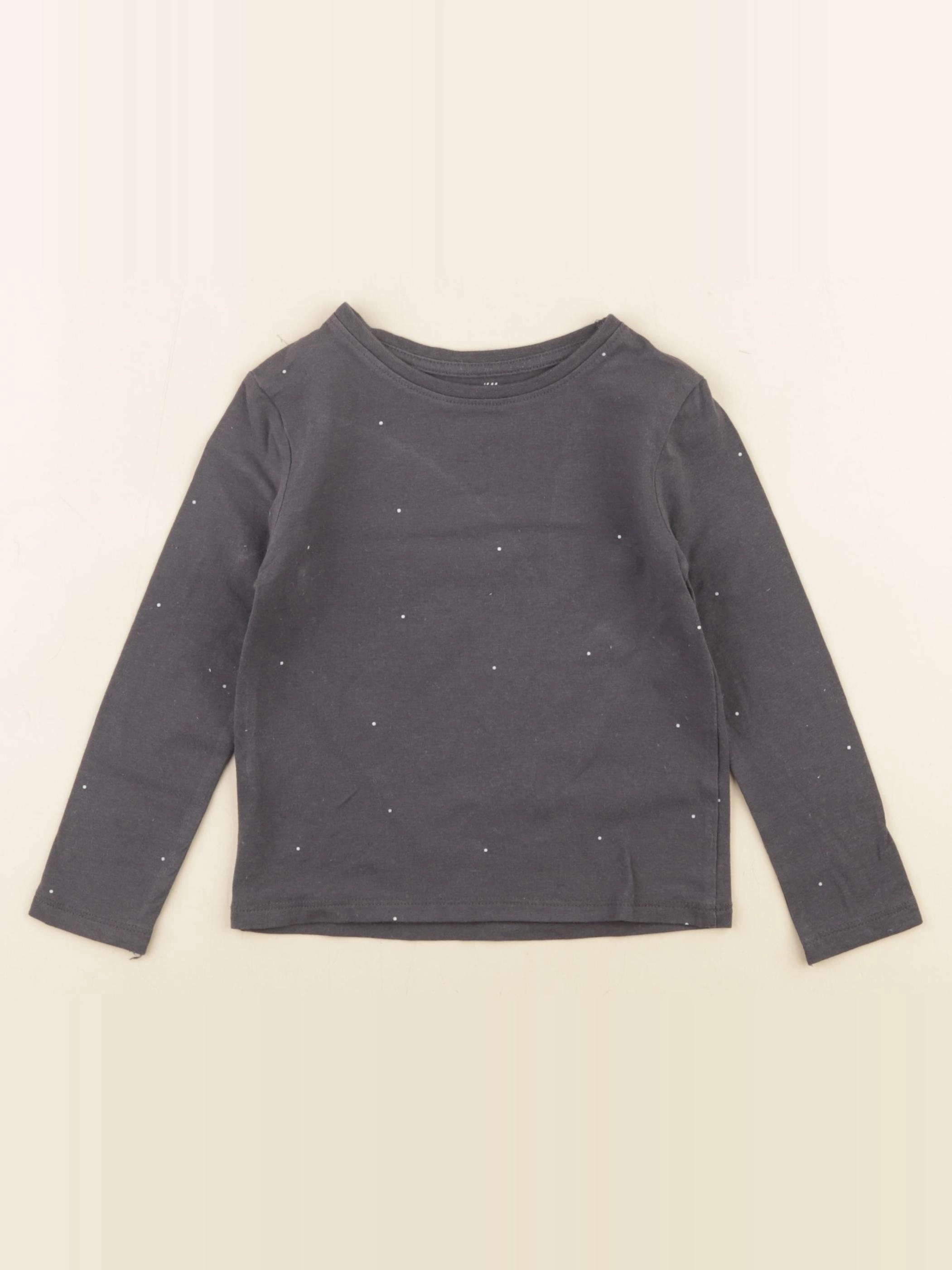 H&M - tee-shirt gris, blanc - 2/4 ans