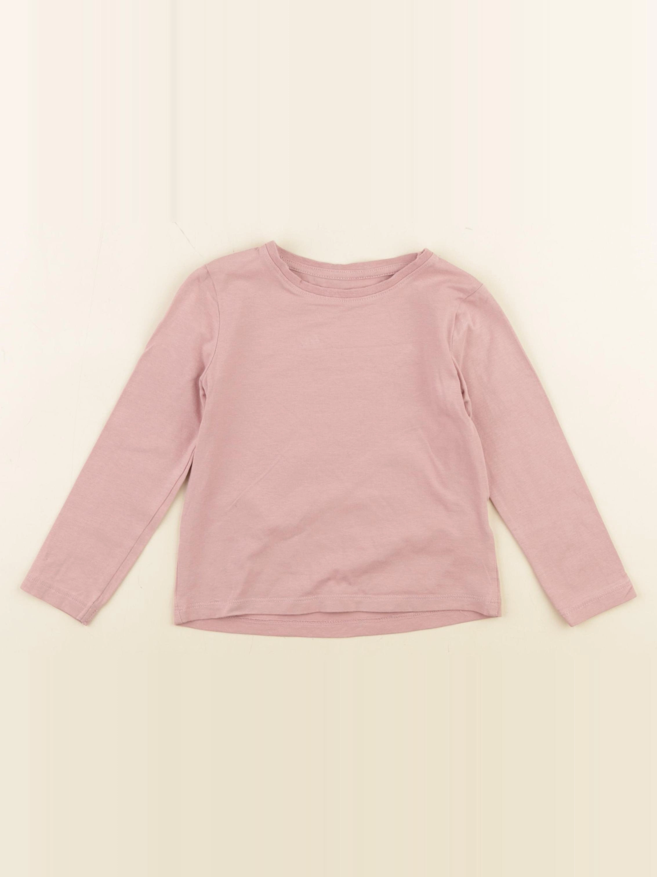 H&M - tee-shirt rose - 2/4 ans