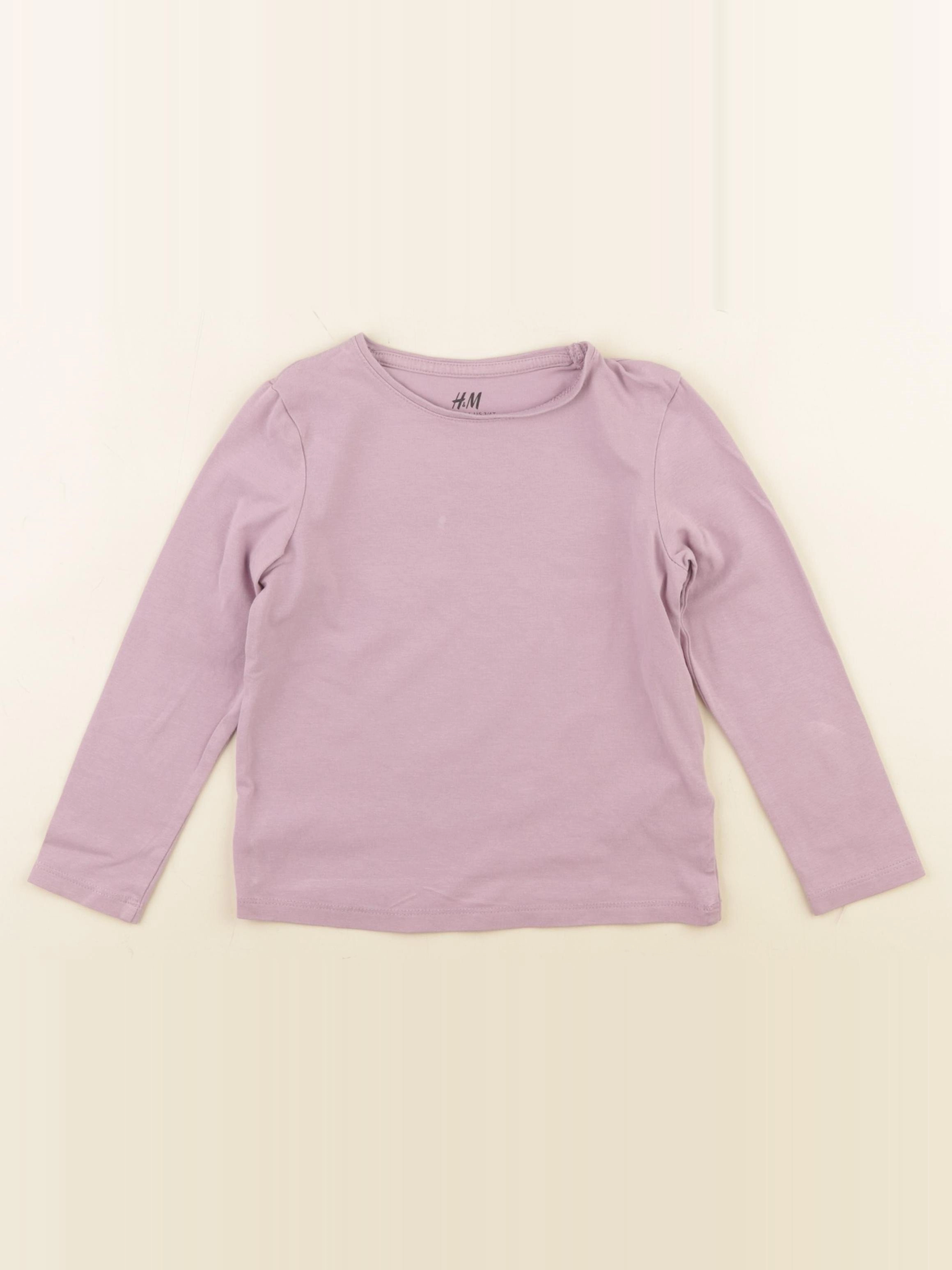 H&M - tee-shirt rose - 2/4 ans