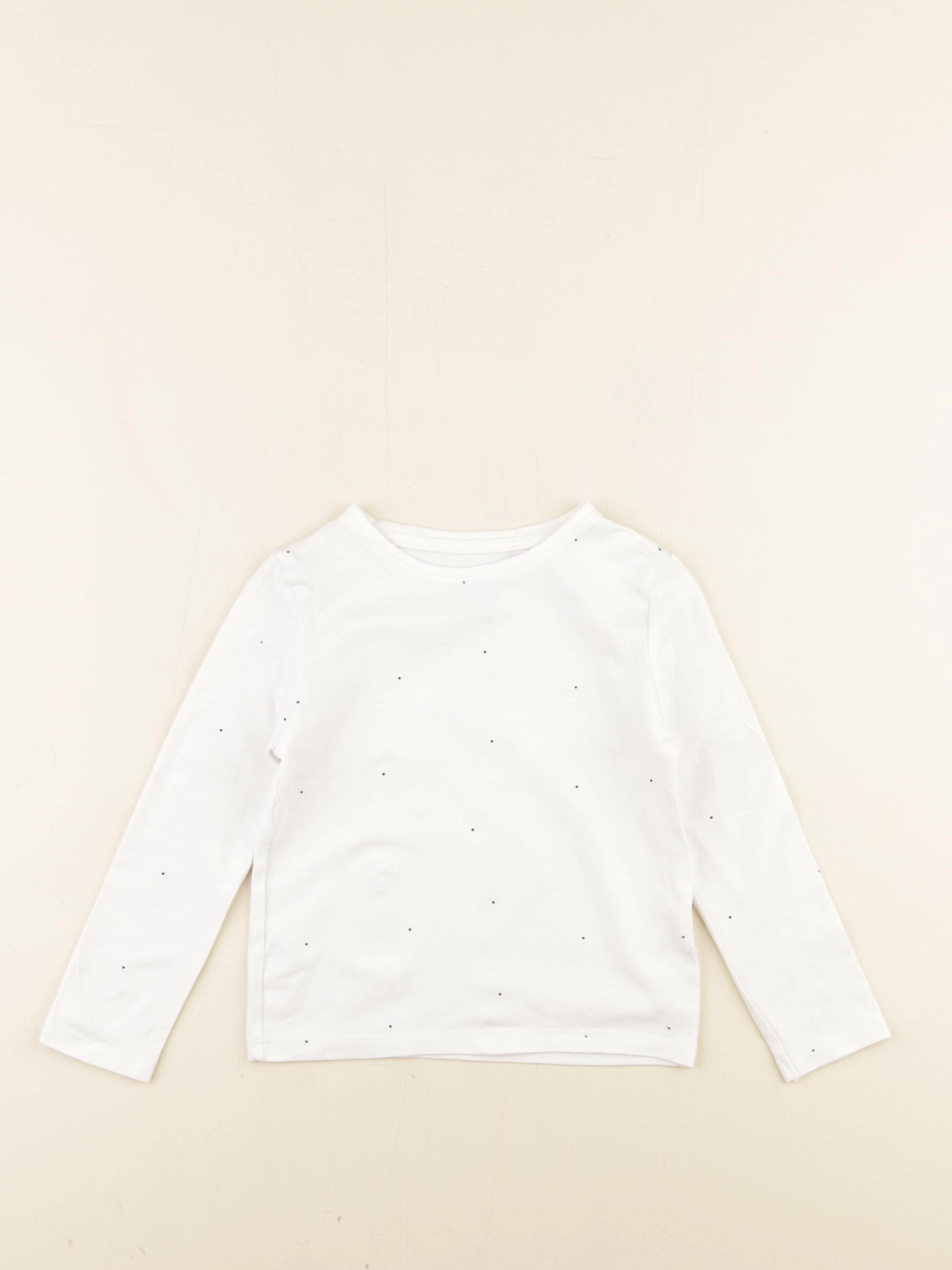 H&M - tee-shirt blanc - 2/4 ans