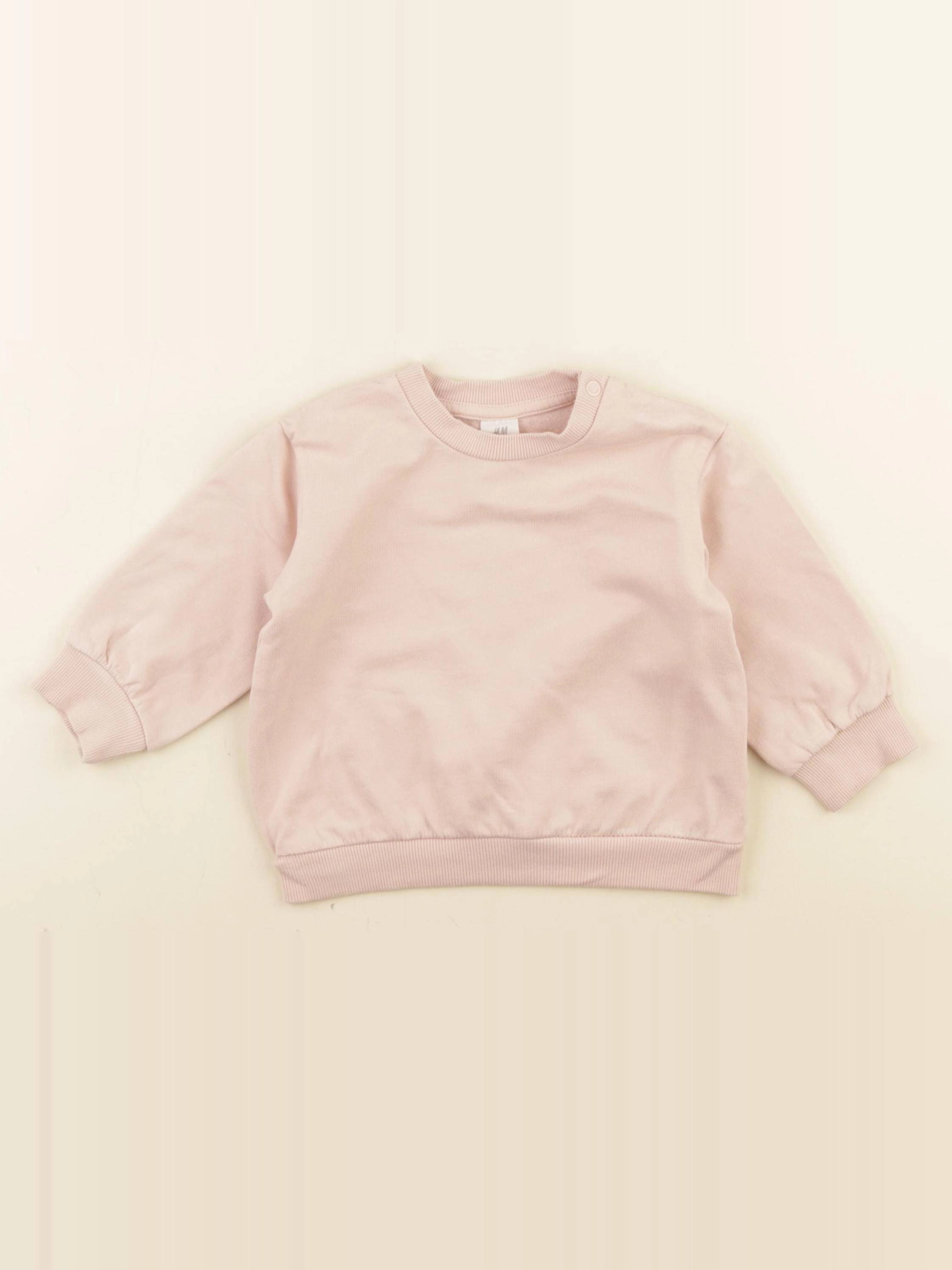 H&M - sweat rose - 9 mois
