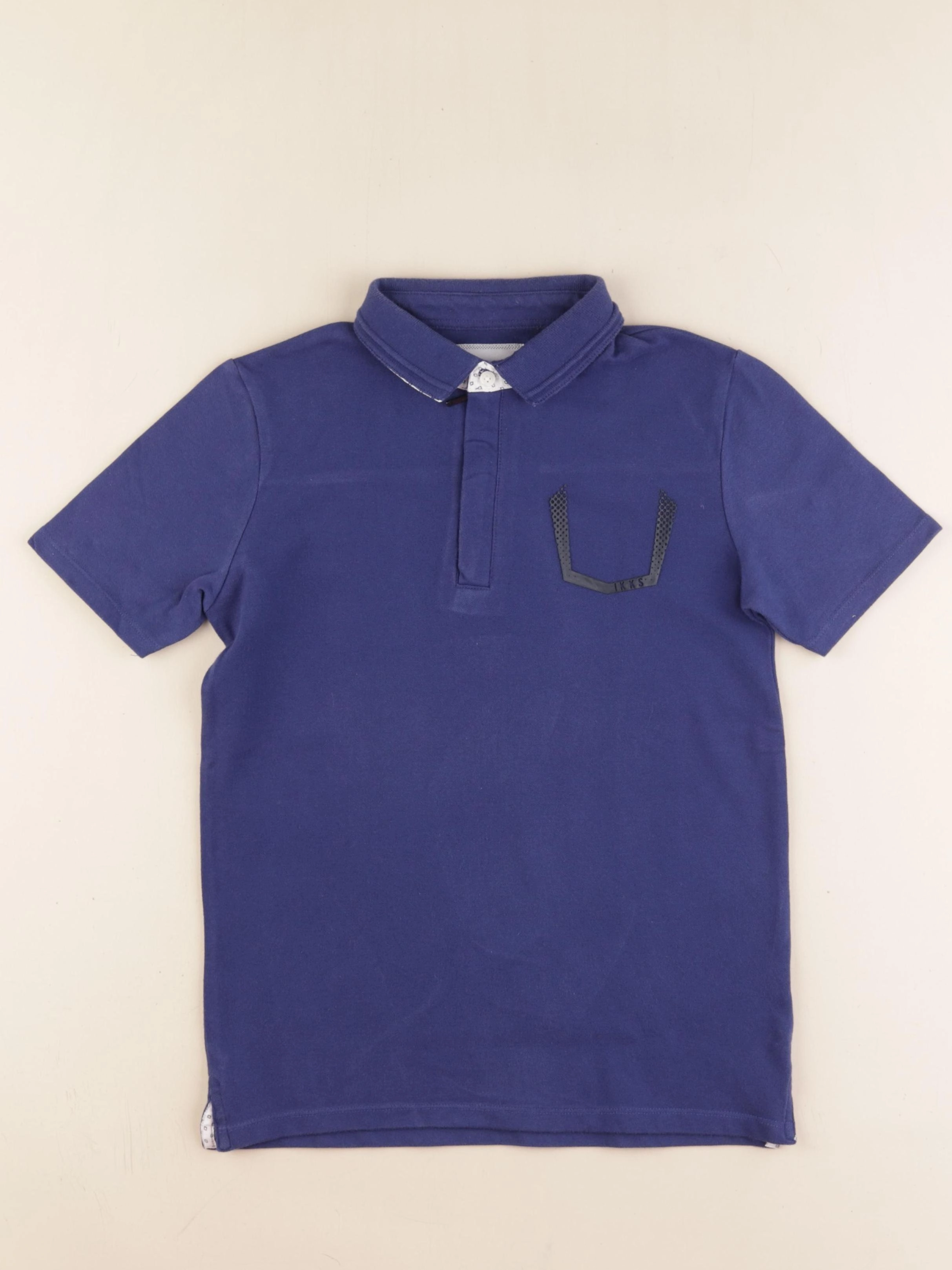 IKKS - polo bleu - 10 ans