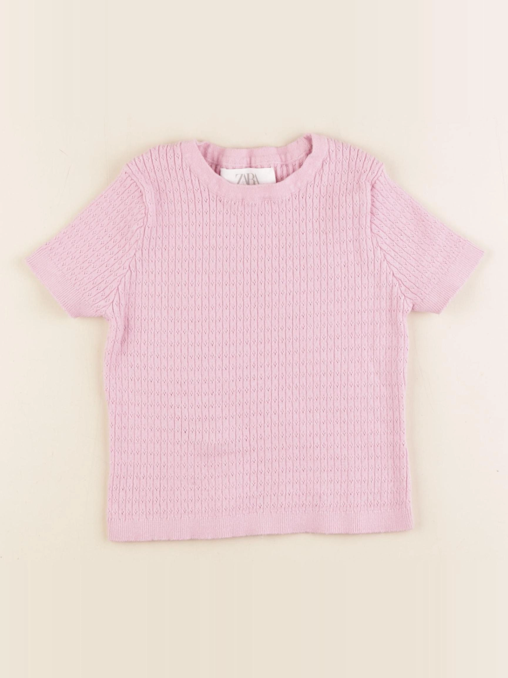Zara - tee-shirt rose - 9/10 ans