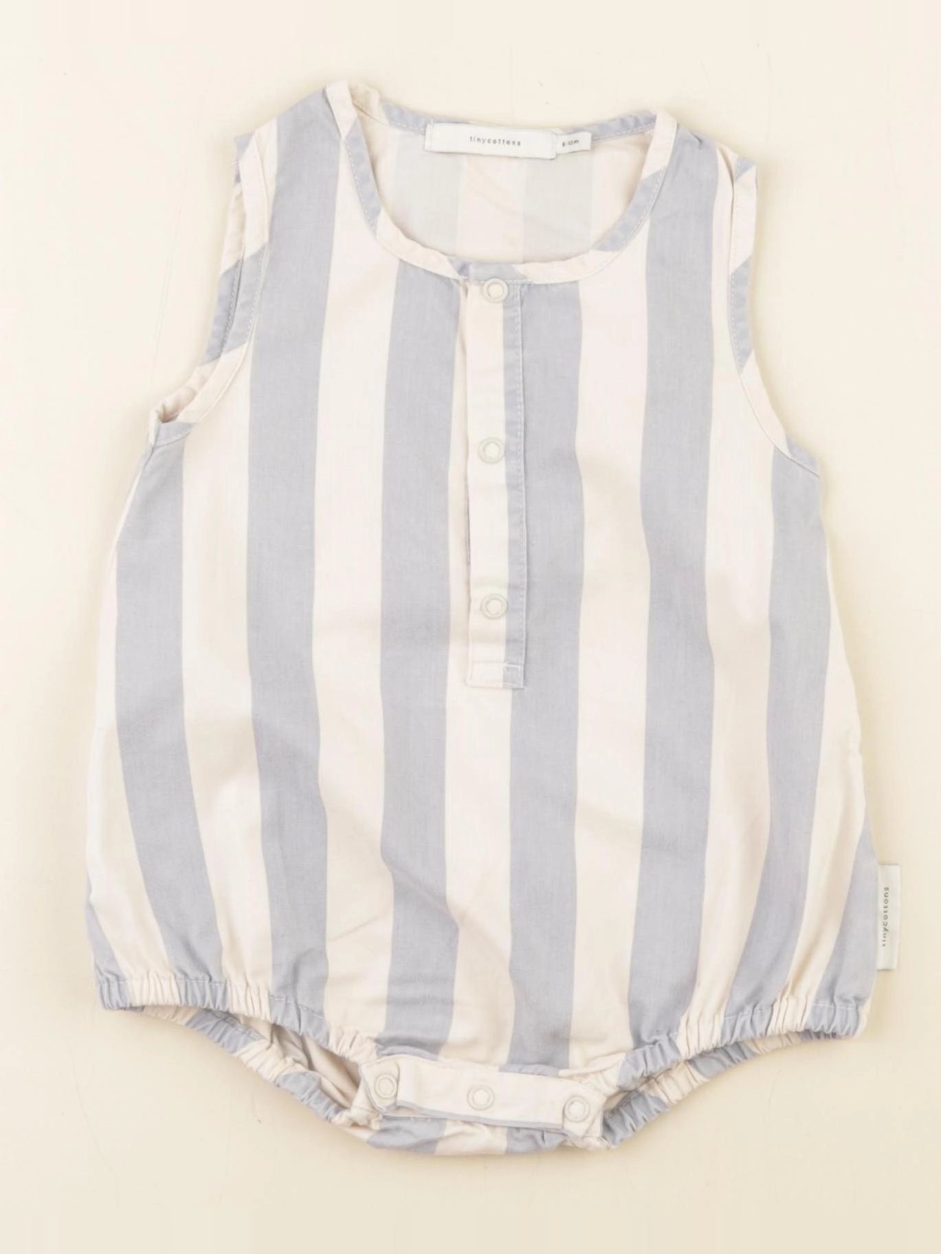 Tiny Cottons - combinaison bleu, blanc - 6/12 mois