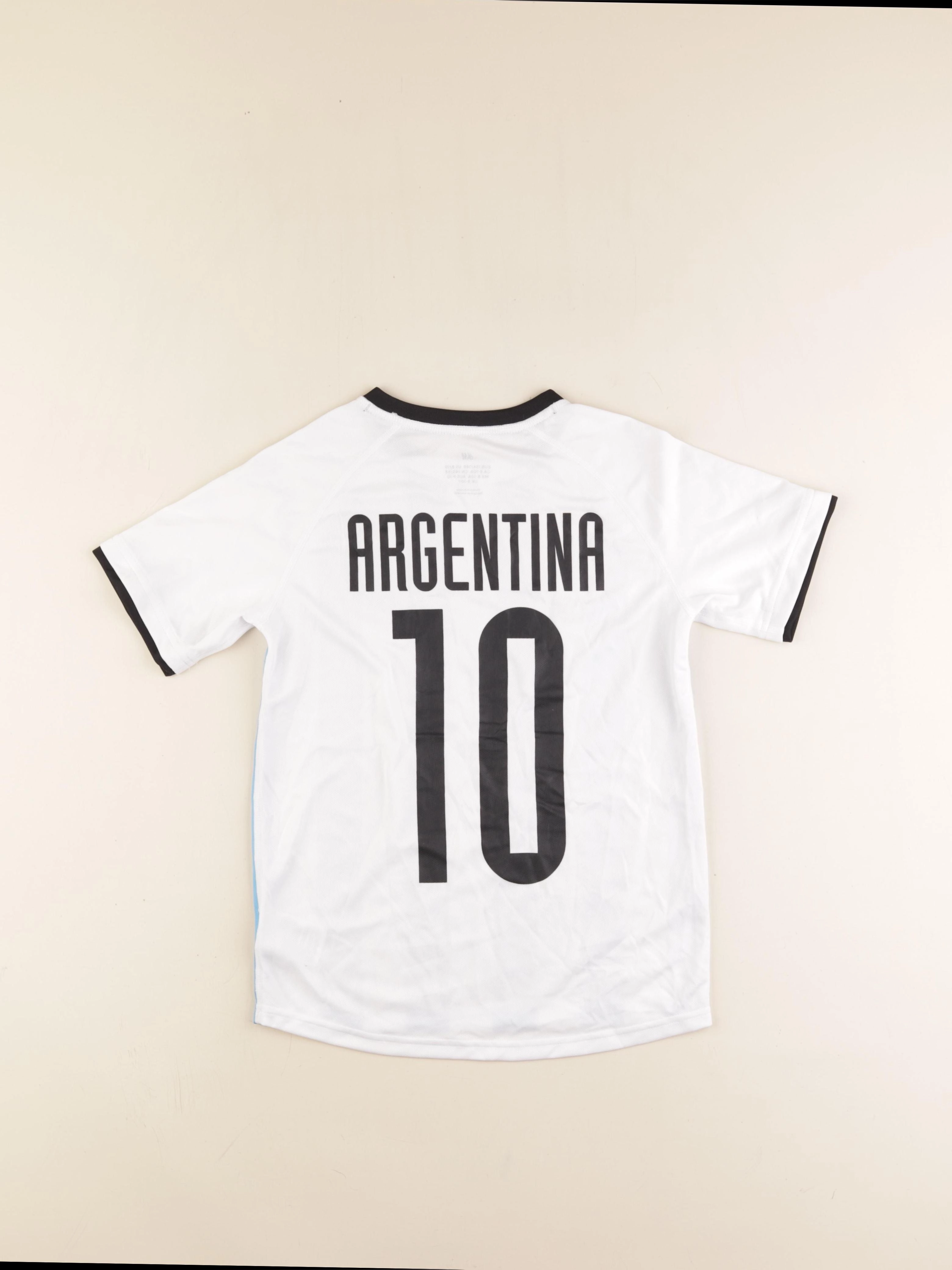 H&M - tee-shirt bleu, blanc - 8/10 ans