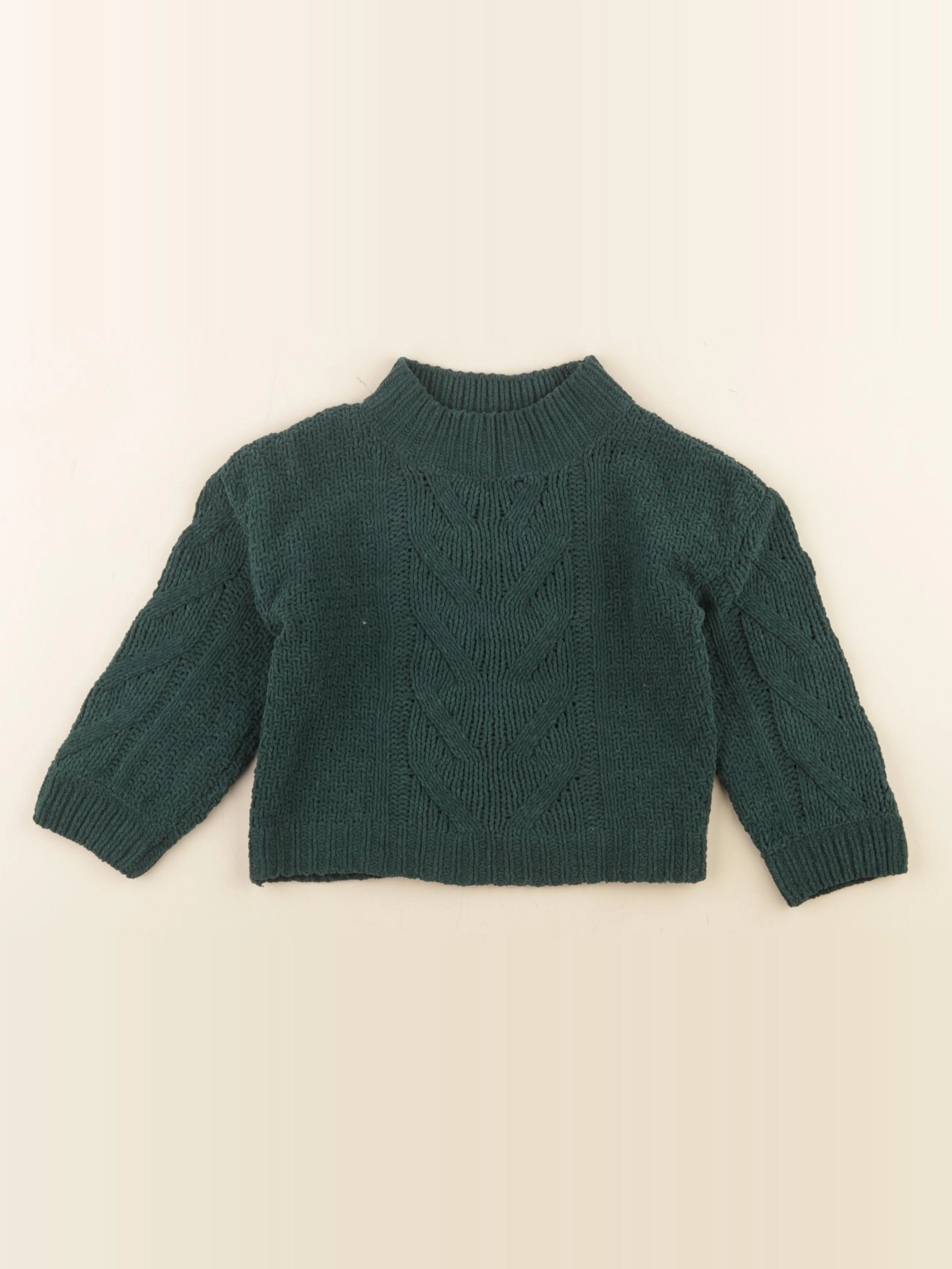 Vertbaudet - pull vert - 3 ans