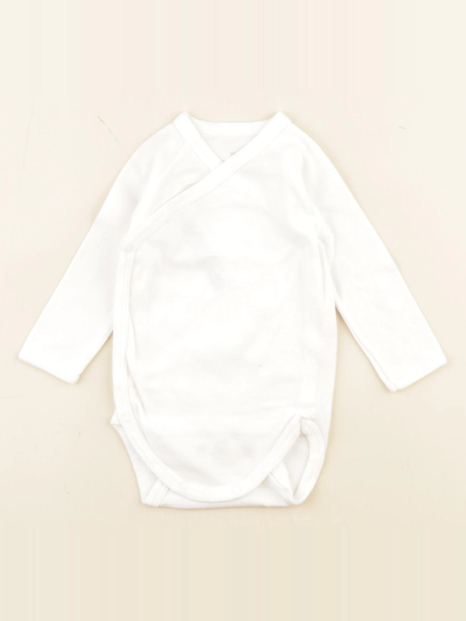 Petit Bateau - body blanc - 6 mois