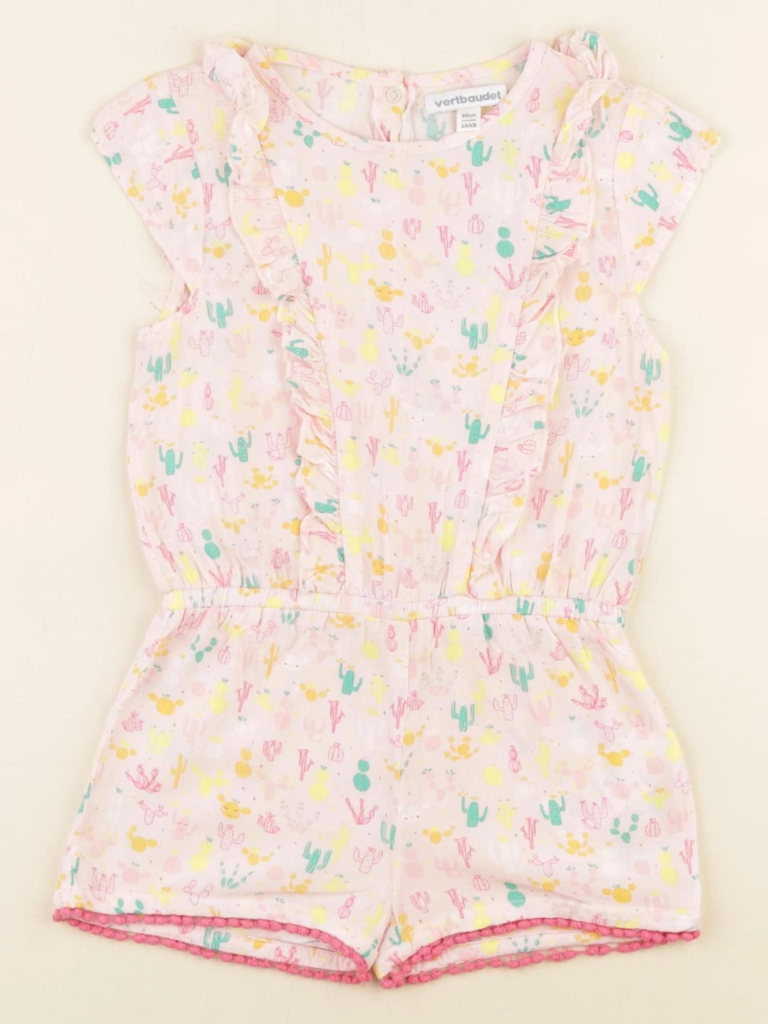 Vertbaudet - combinaison multicolore - 2 ans