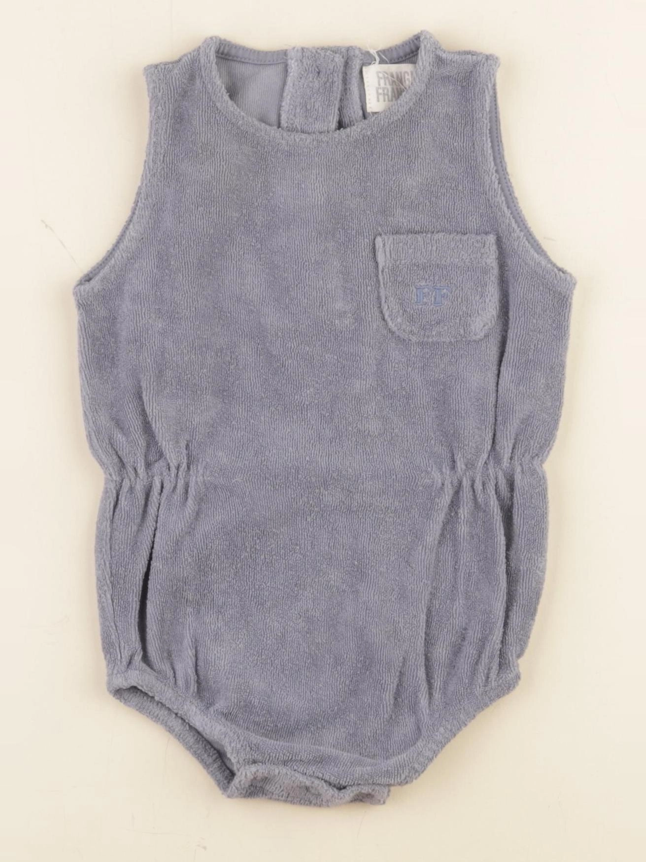 Frangin Frangine - combinaison bleu - 6/9 mois