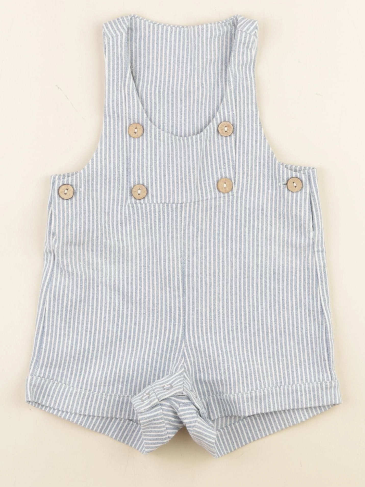 Frangin Frangine - combinaison bleu, blanc - 6/9 mois