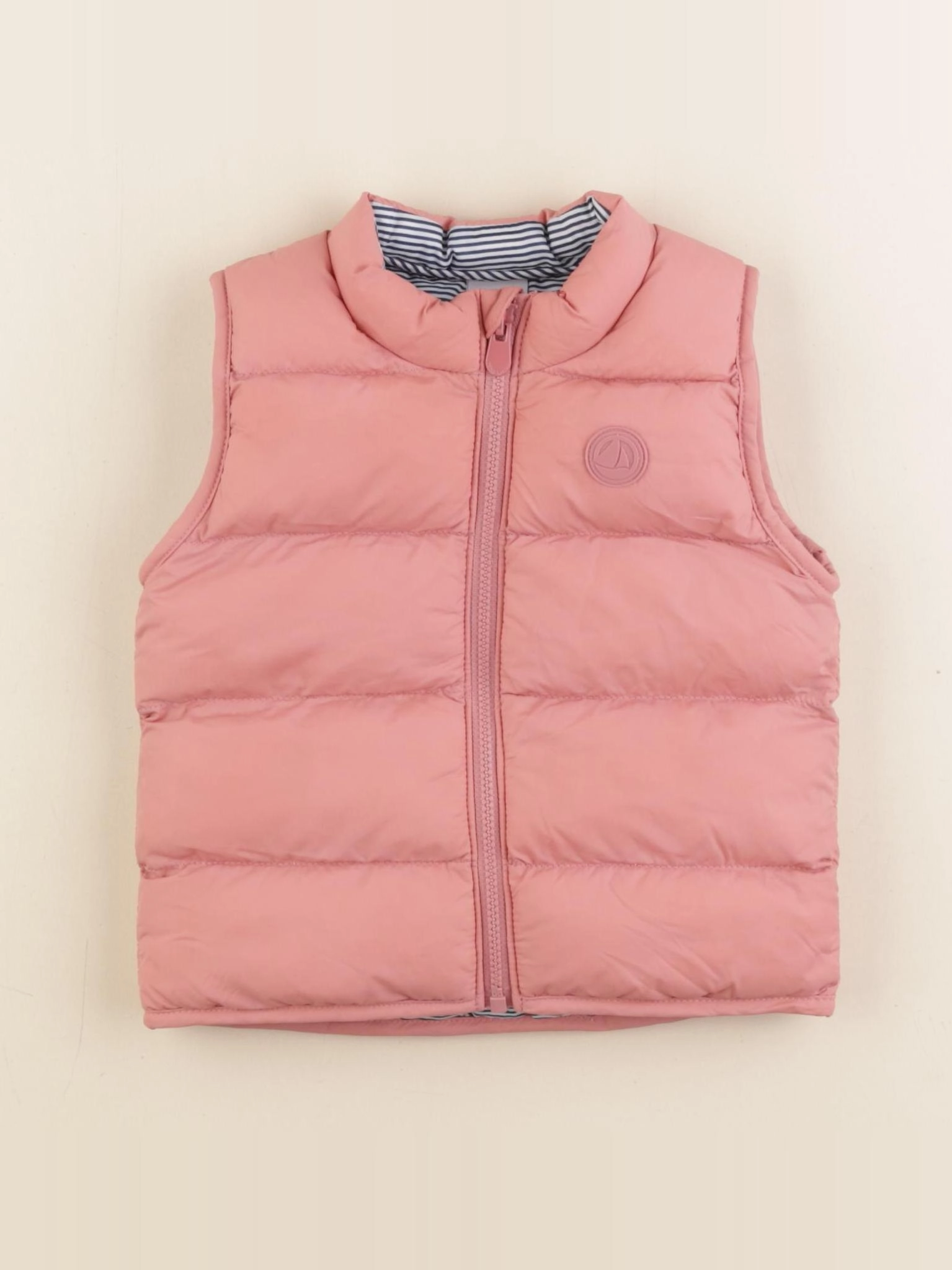 Petit Bateau - doudoune rose - 12 mois
