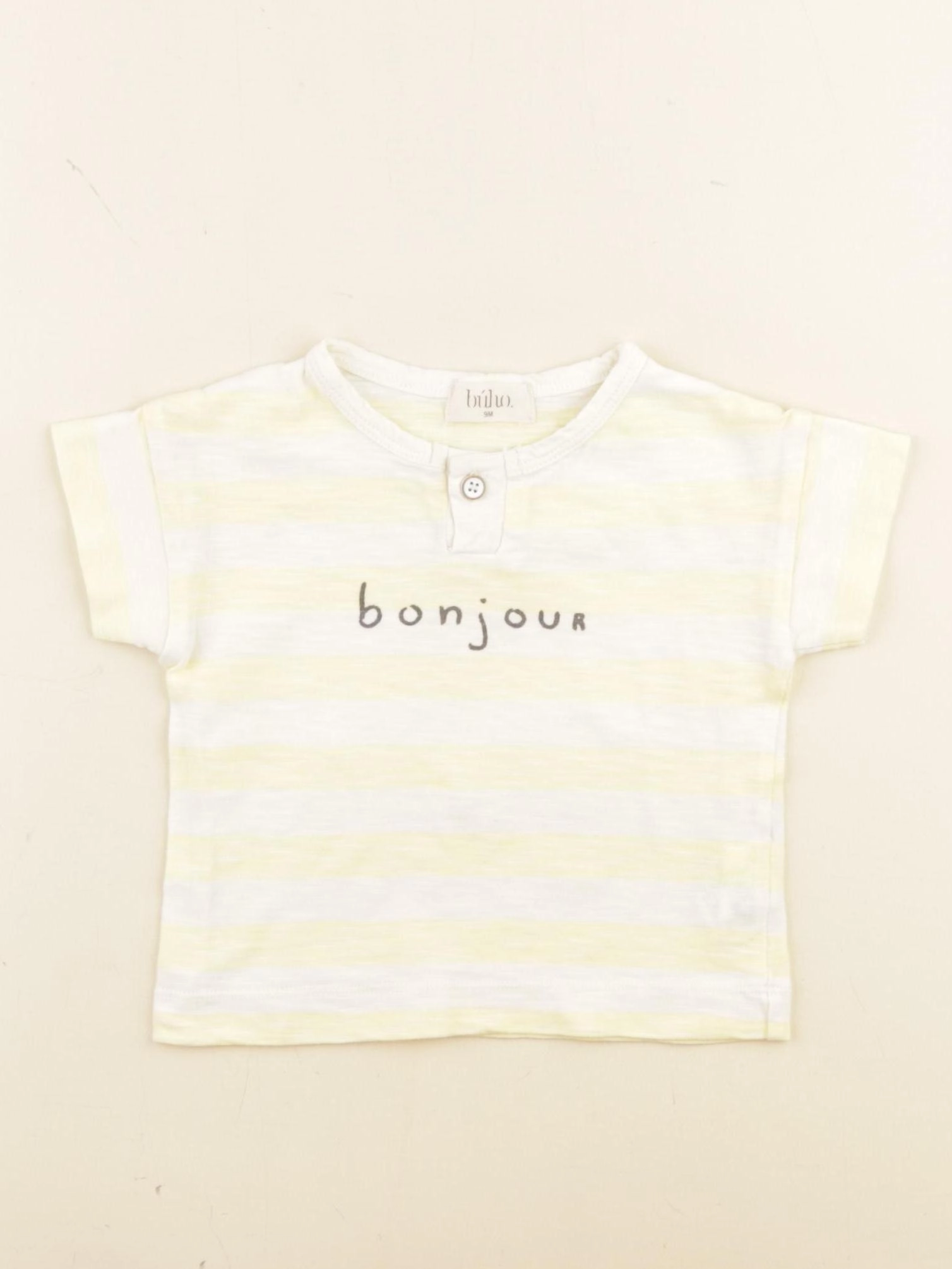 Buho - tee-shirt jaune - 9 mois
