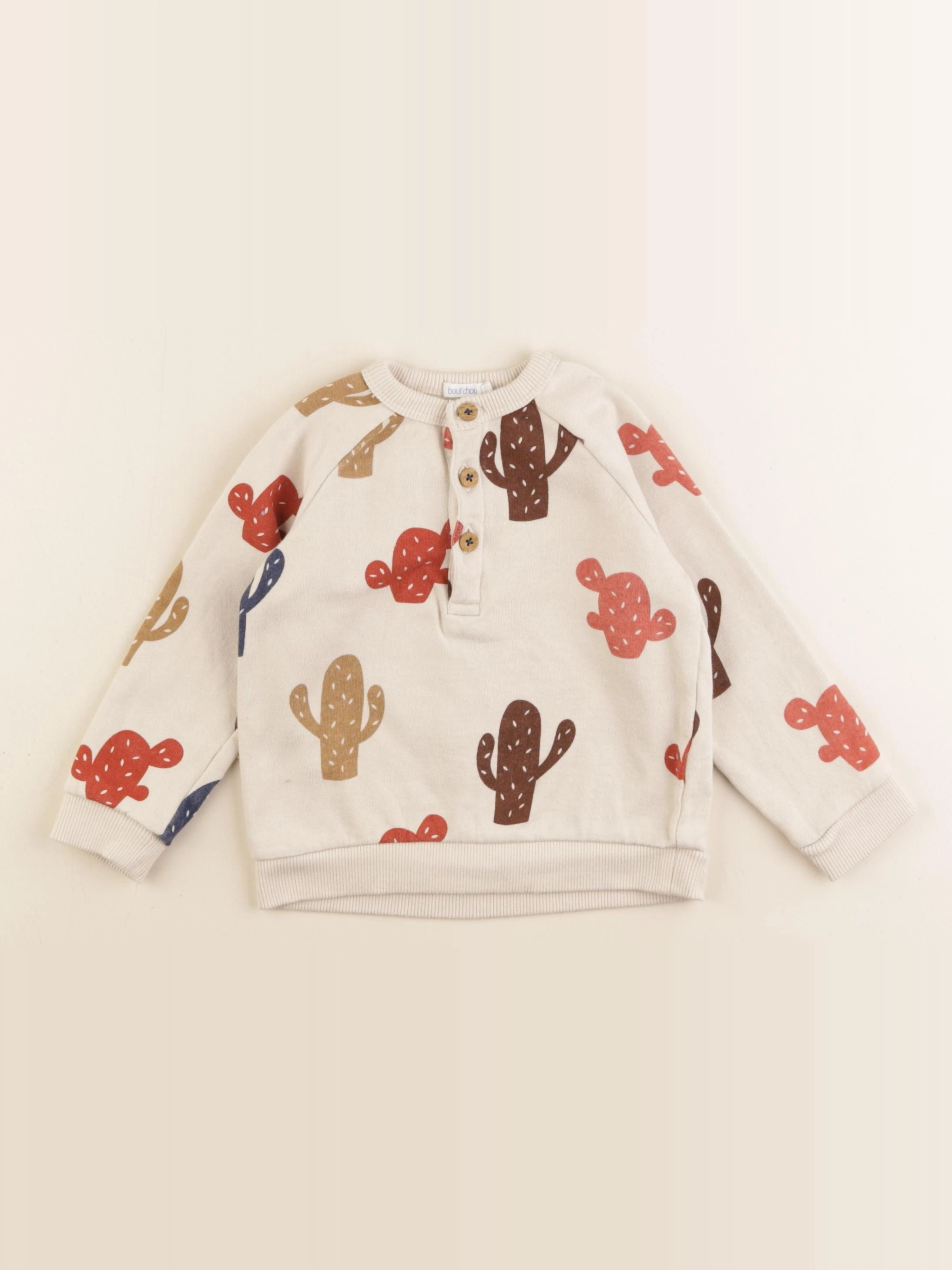 Boutchou - sweat multicolore - 24 mois