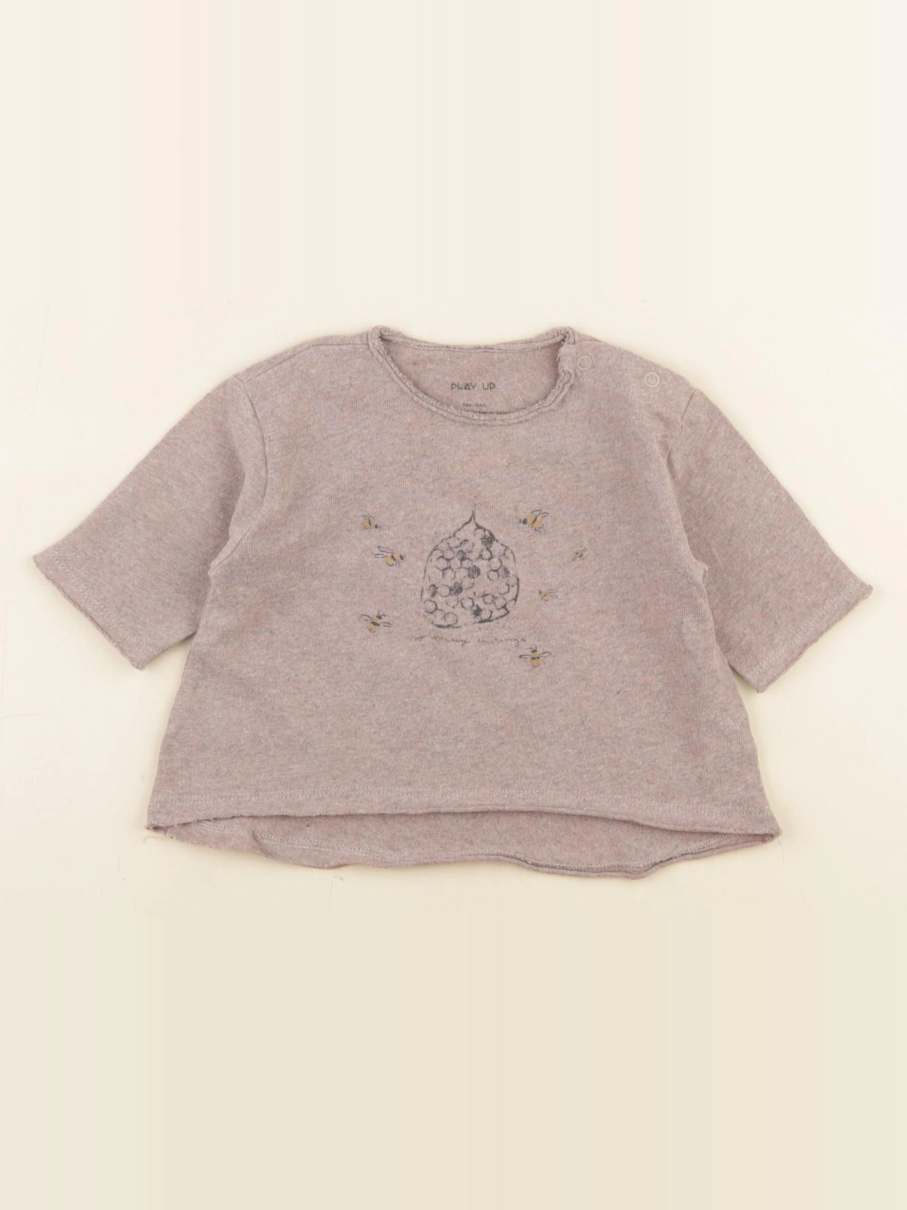 Play Up - tee-shirt marron - 3 mois