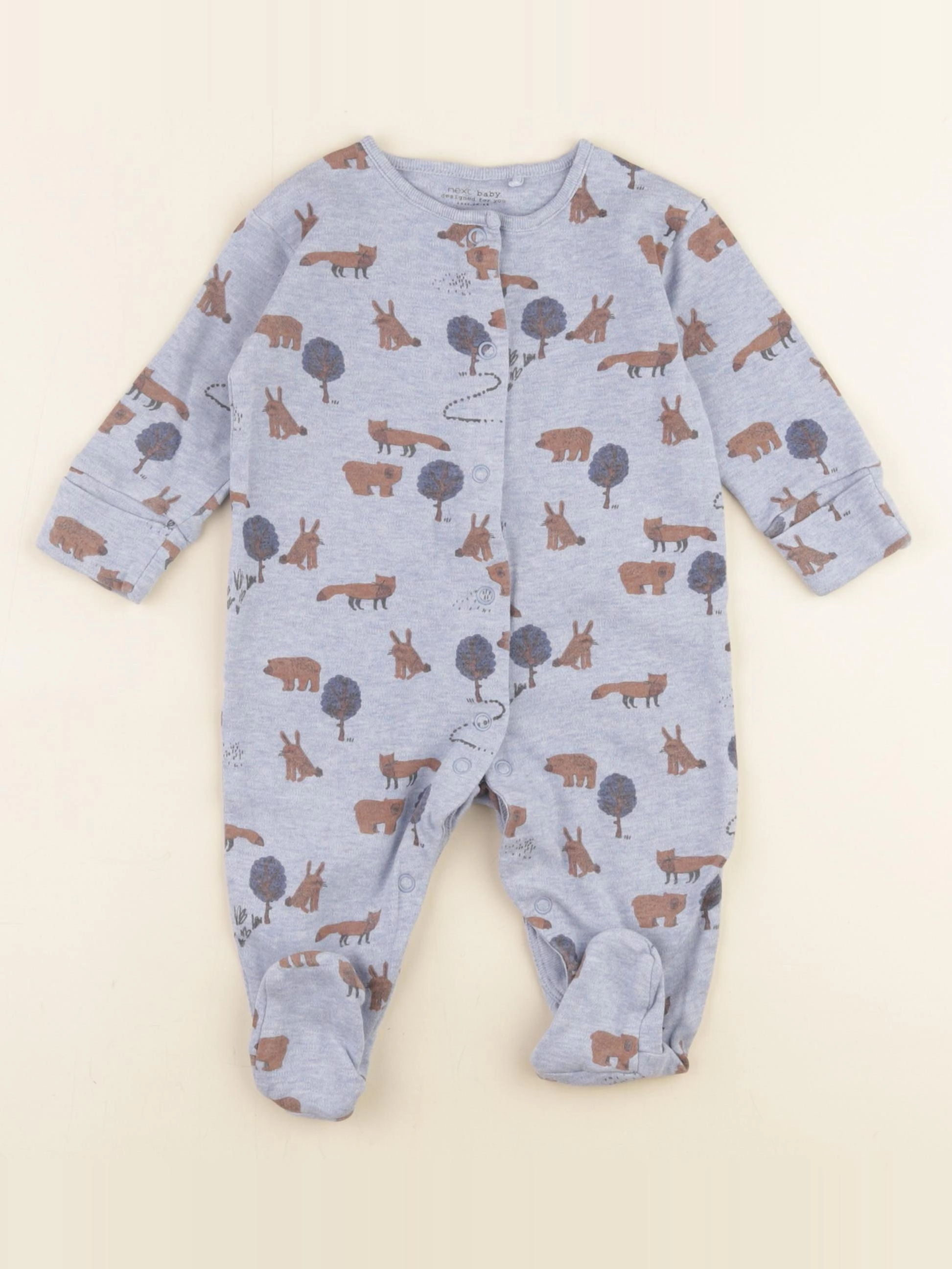 Next - pyjama coton bleu - 3/6 mois