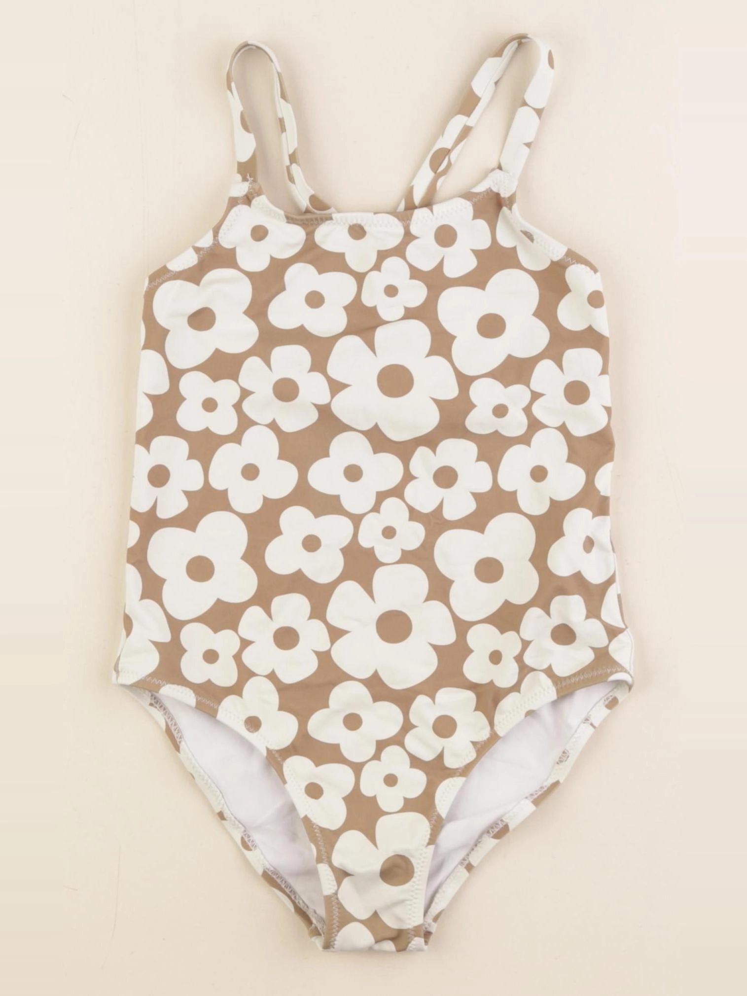 Zara - maillot de bain beige, marron - 5/6 ans