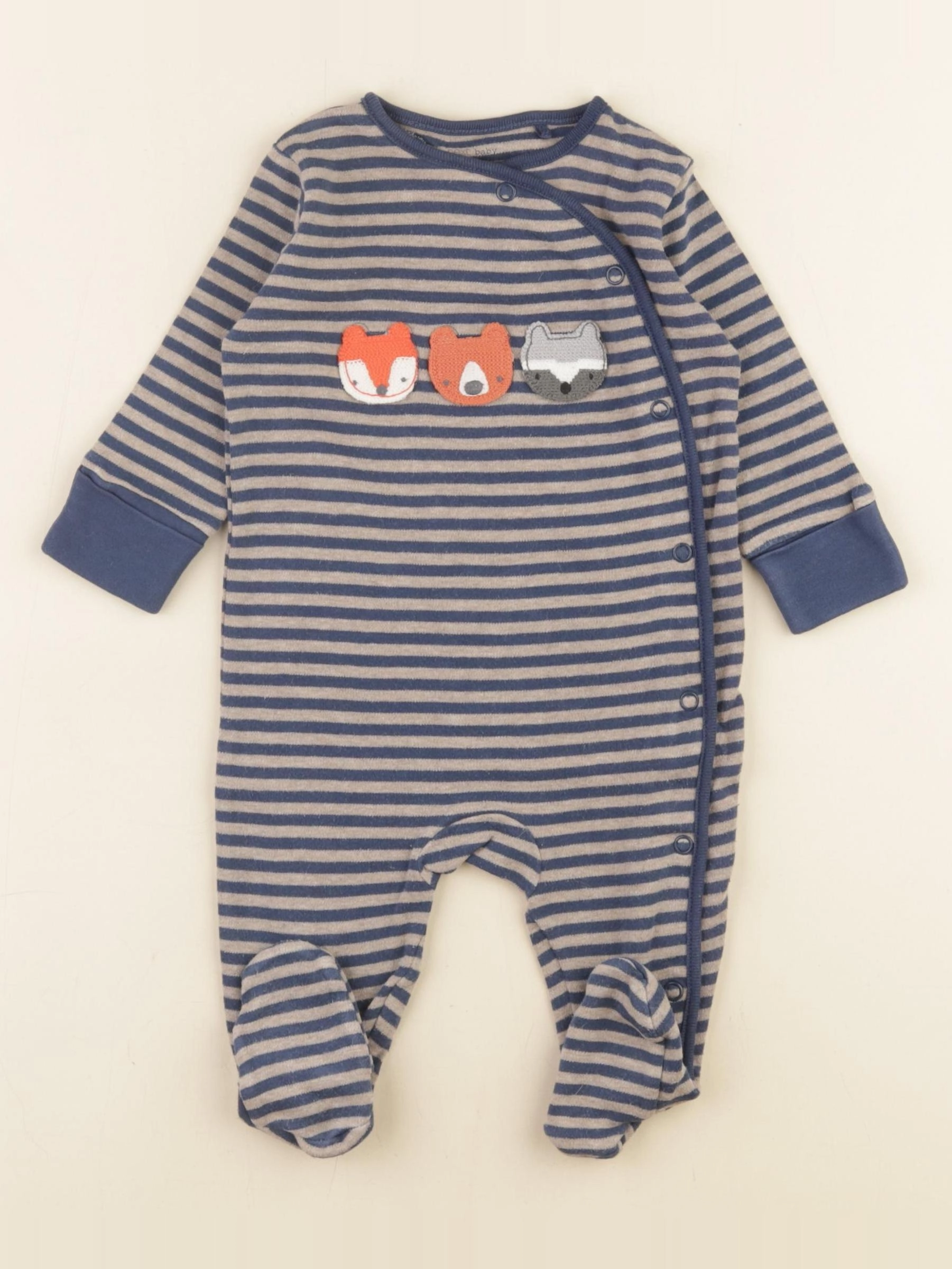 Next - pyjama coton bleu - 3/6 mois