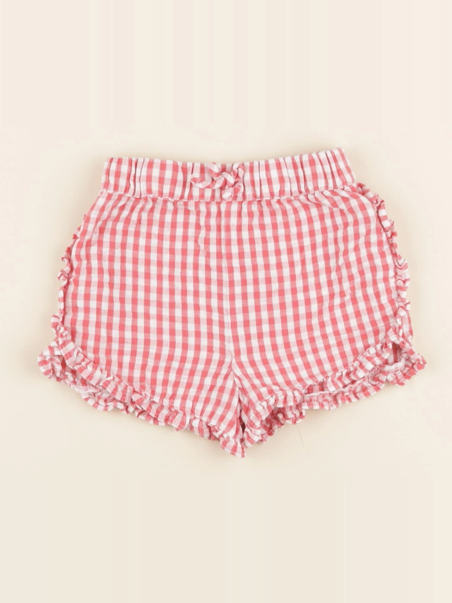 Vertbaudet - short rouge - 12 mois