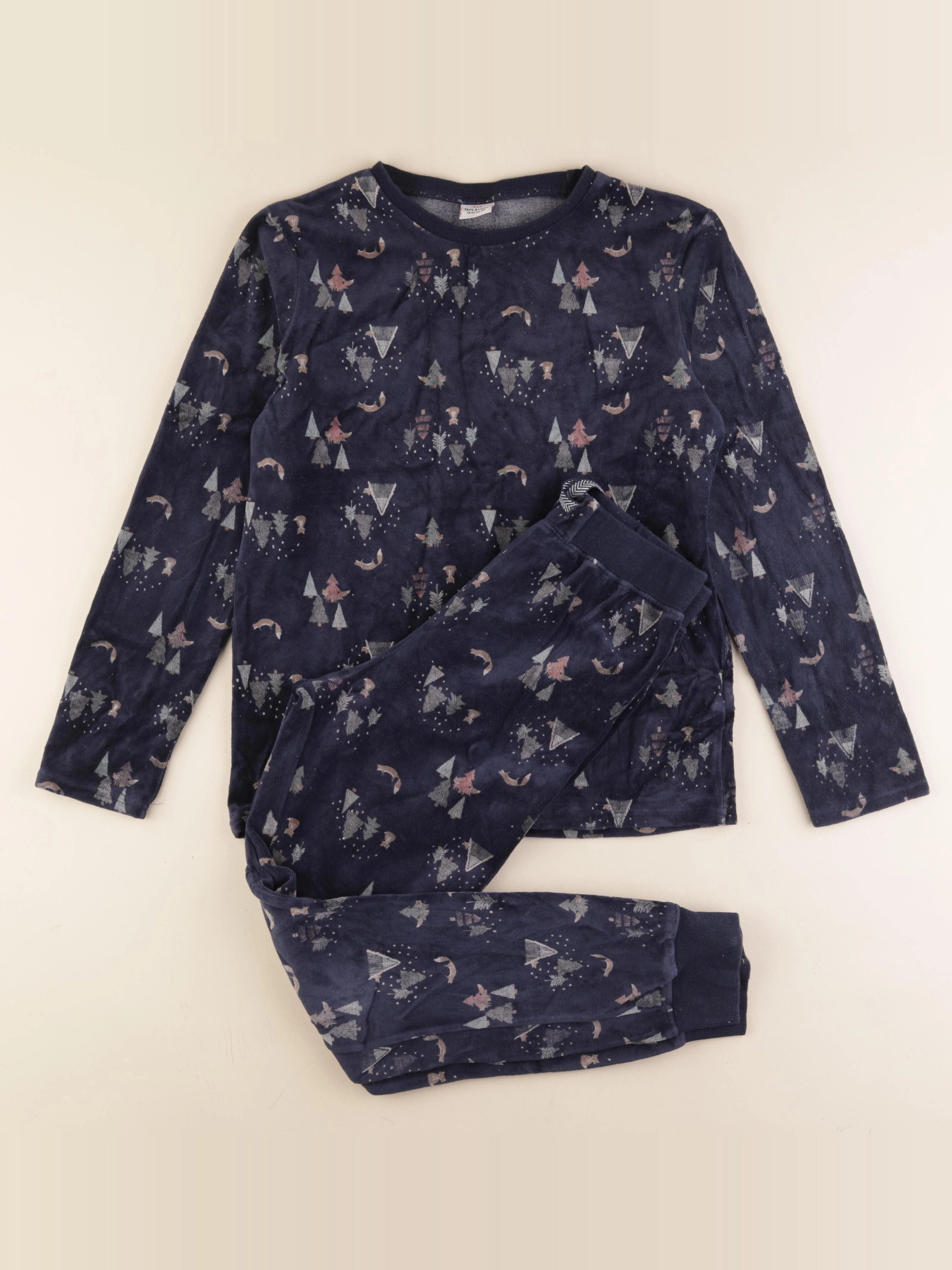 Tape à l'oeil - pyjama velours bleu - 14 ans