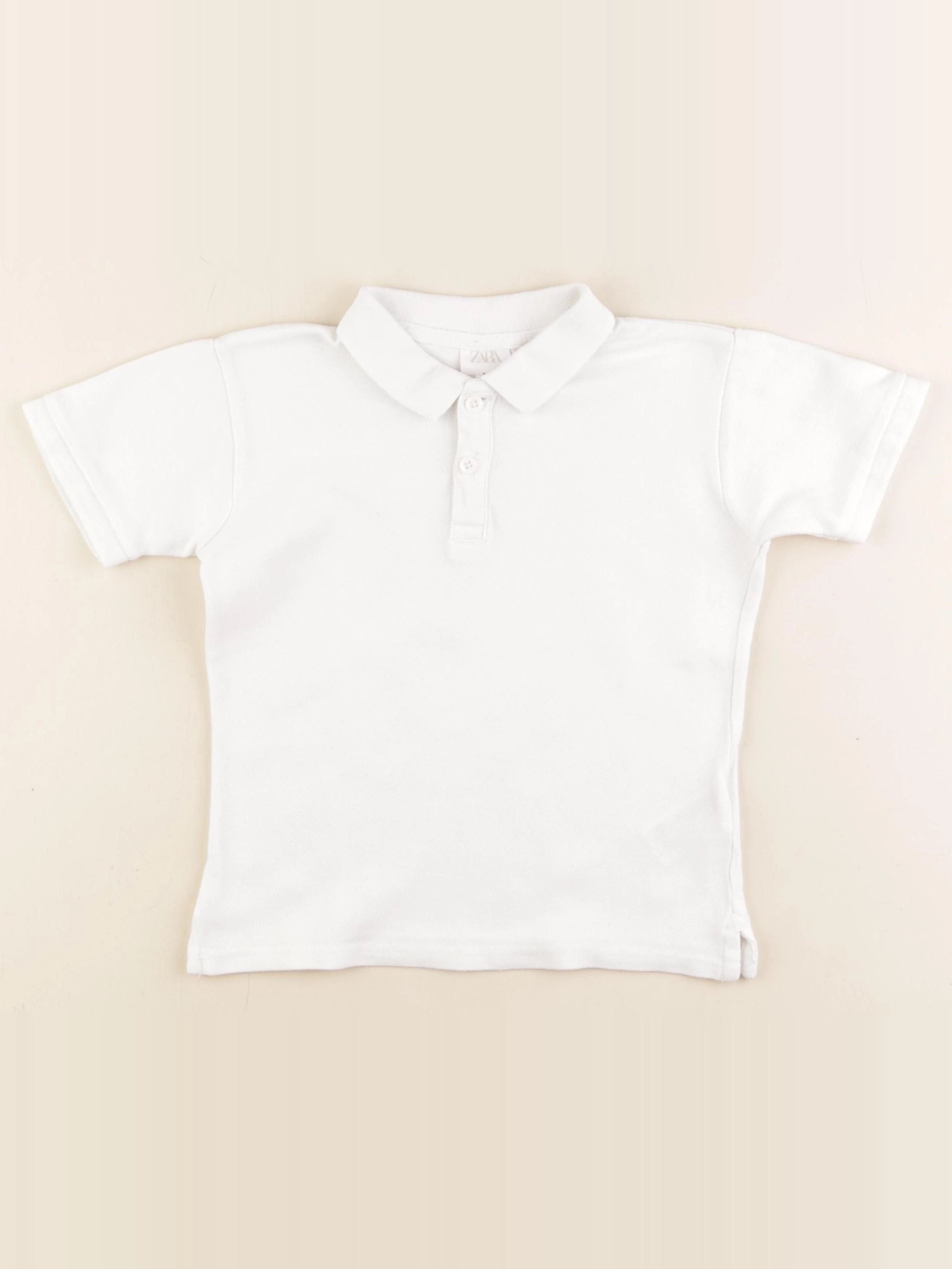 Zara - polo blanc - 3 ans