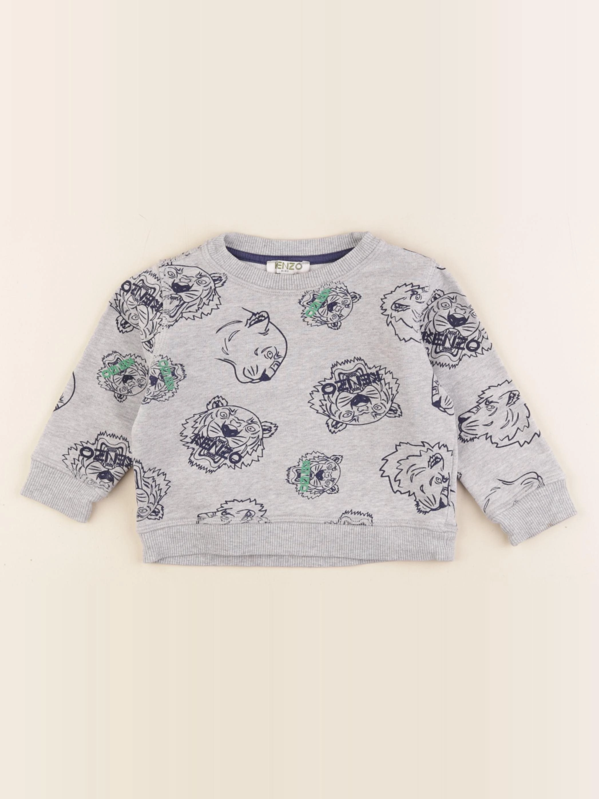 Kenzo - sweat gris - 2 ans